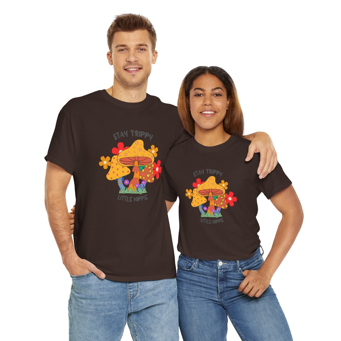 Unisex Heavy Cotton Tee-Trippy Hippie