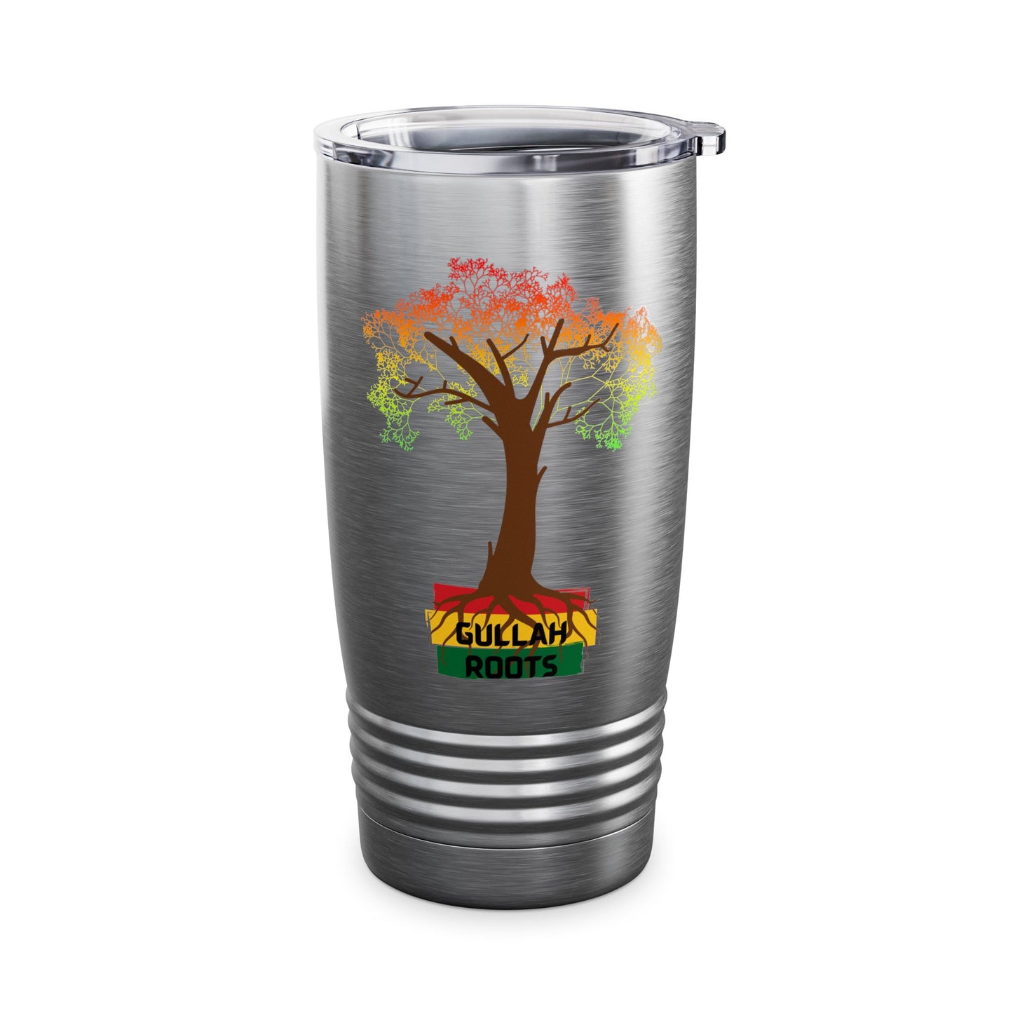 Colorful Ringneck Gullah RootsTumbler - 20oz Travel Mug, Eco-Friendly Drinkware, Perfect for Outdoor Adventures, Gifts for Nature Lovers, Rasta Vibes