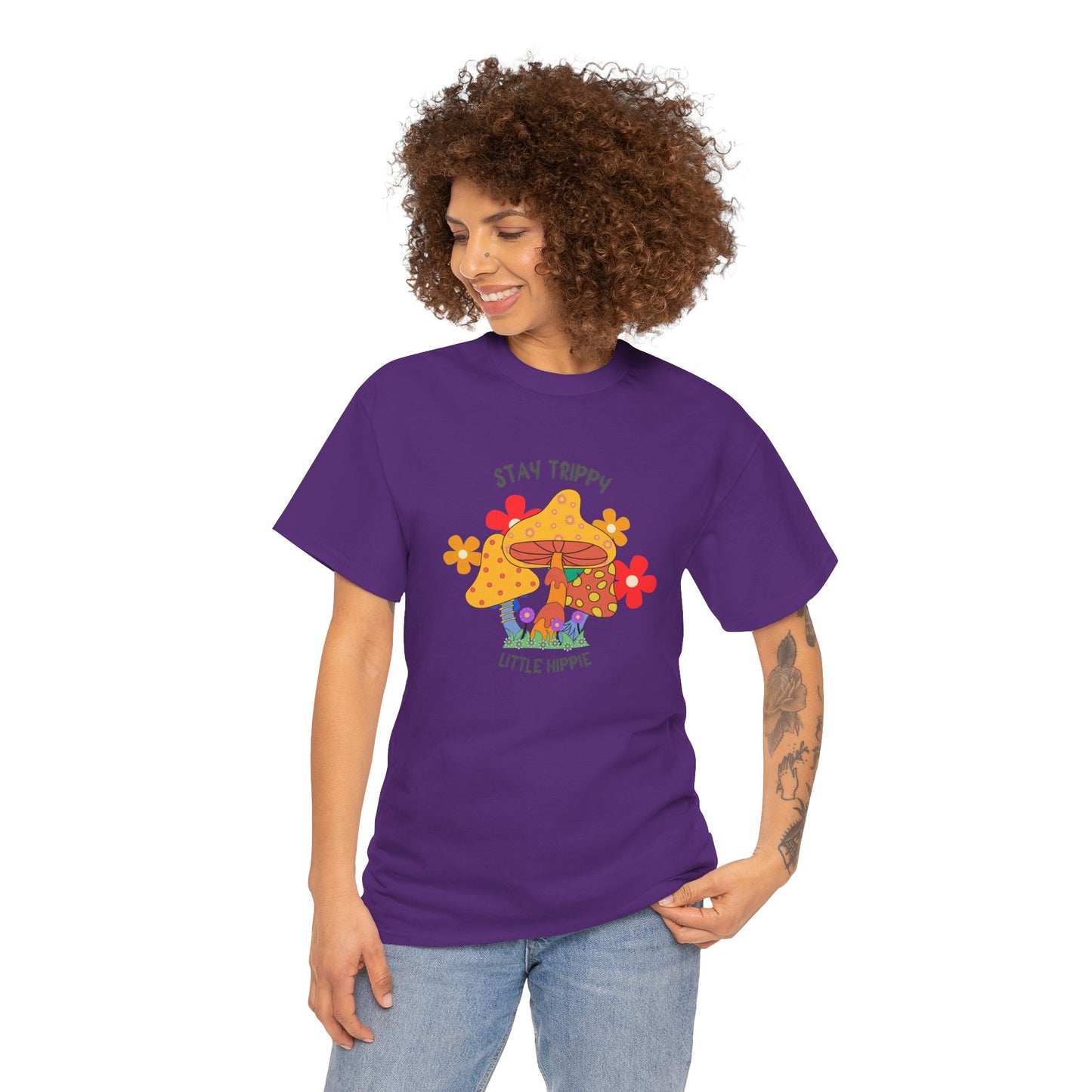 Unisex Heavy Cotton Tee-Trippy Hippie