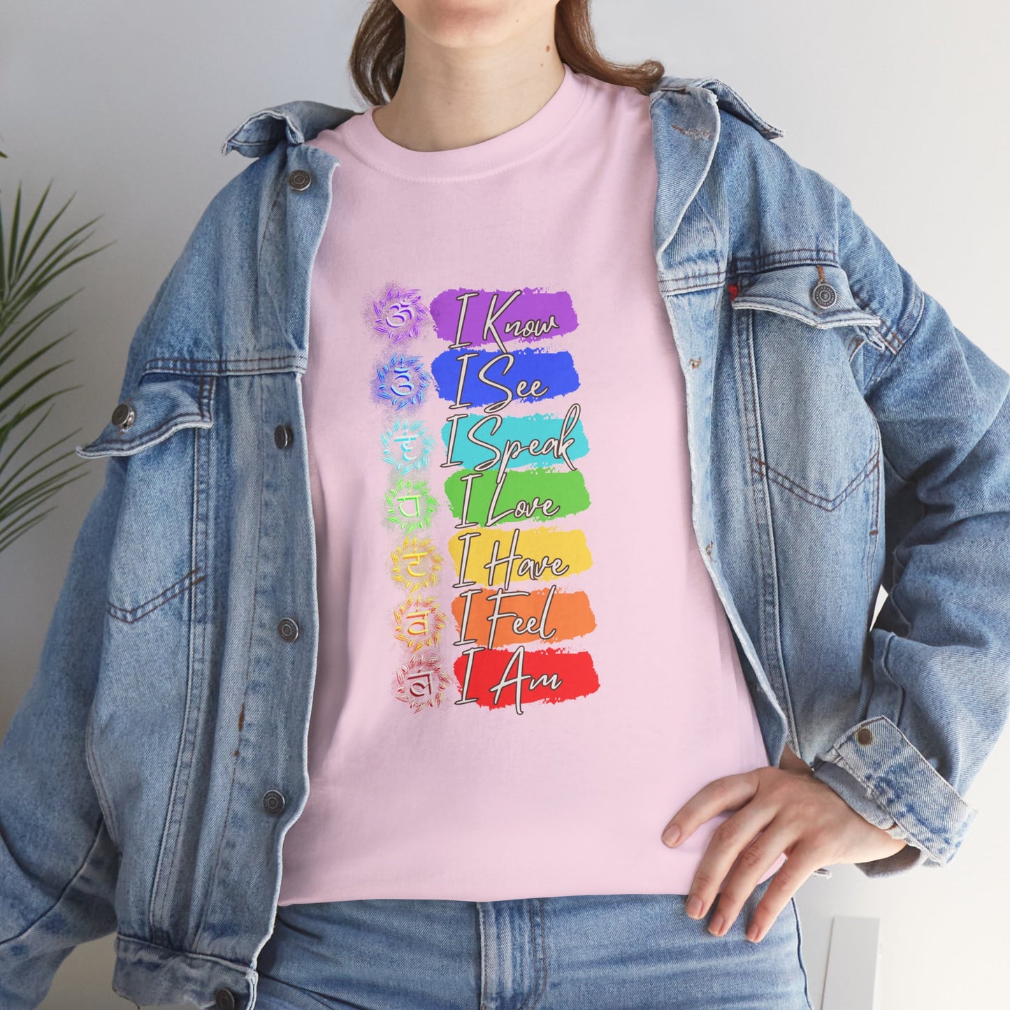 Unisex Heavy Cotton Tee- 7 chakra
