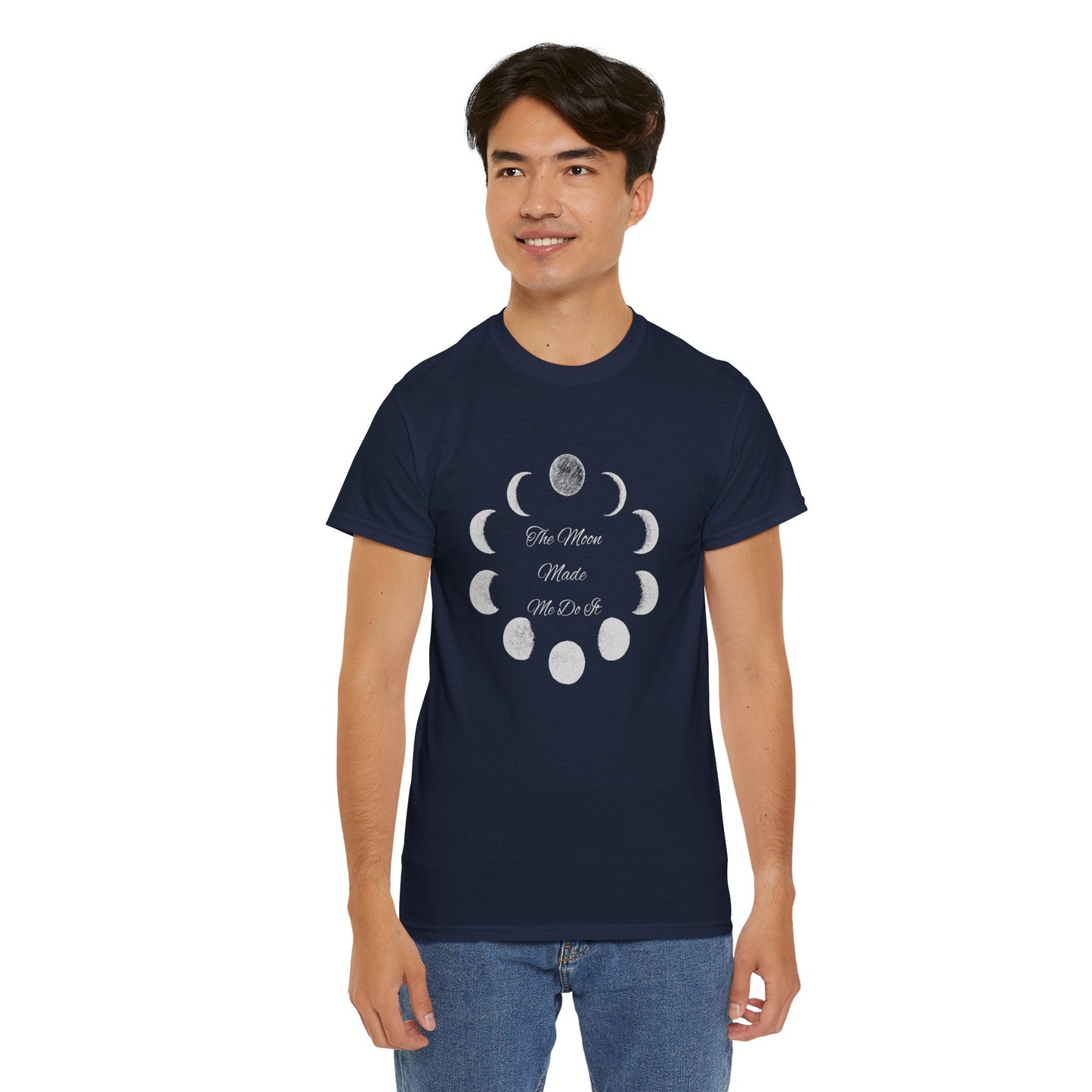 Unisex Heavy Cotton Tee-The Moon Made Me Do It