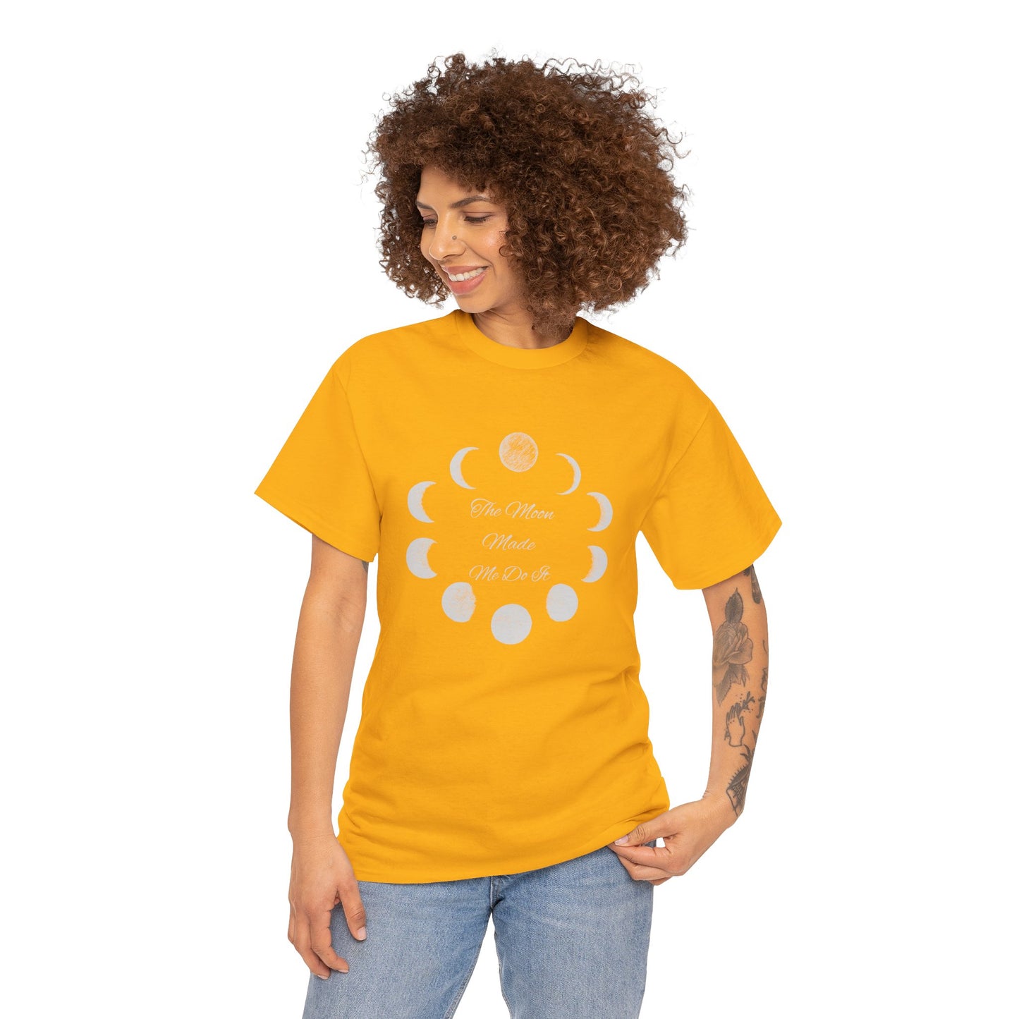 Unisex Heavy Cotton Tee-The Moon Made Me Do It
