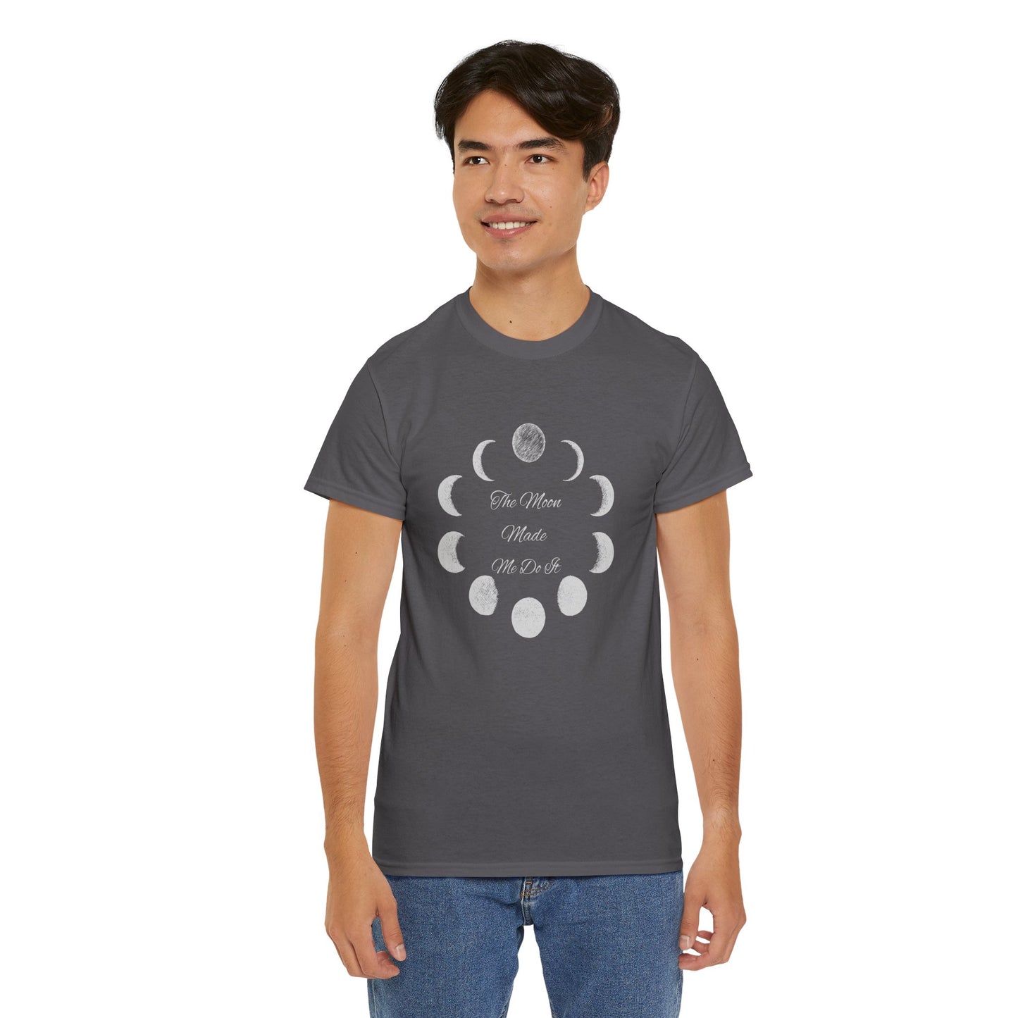 Unisex Heavy Cotton Tee-The Moon Made Me Do It