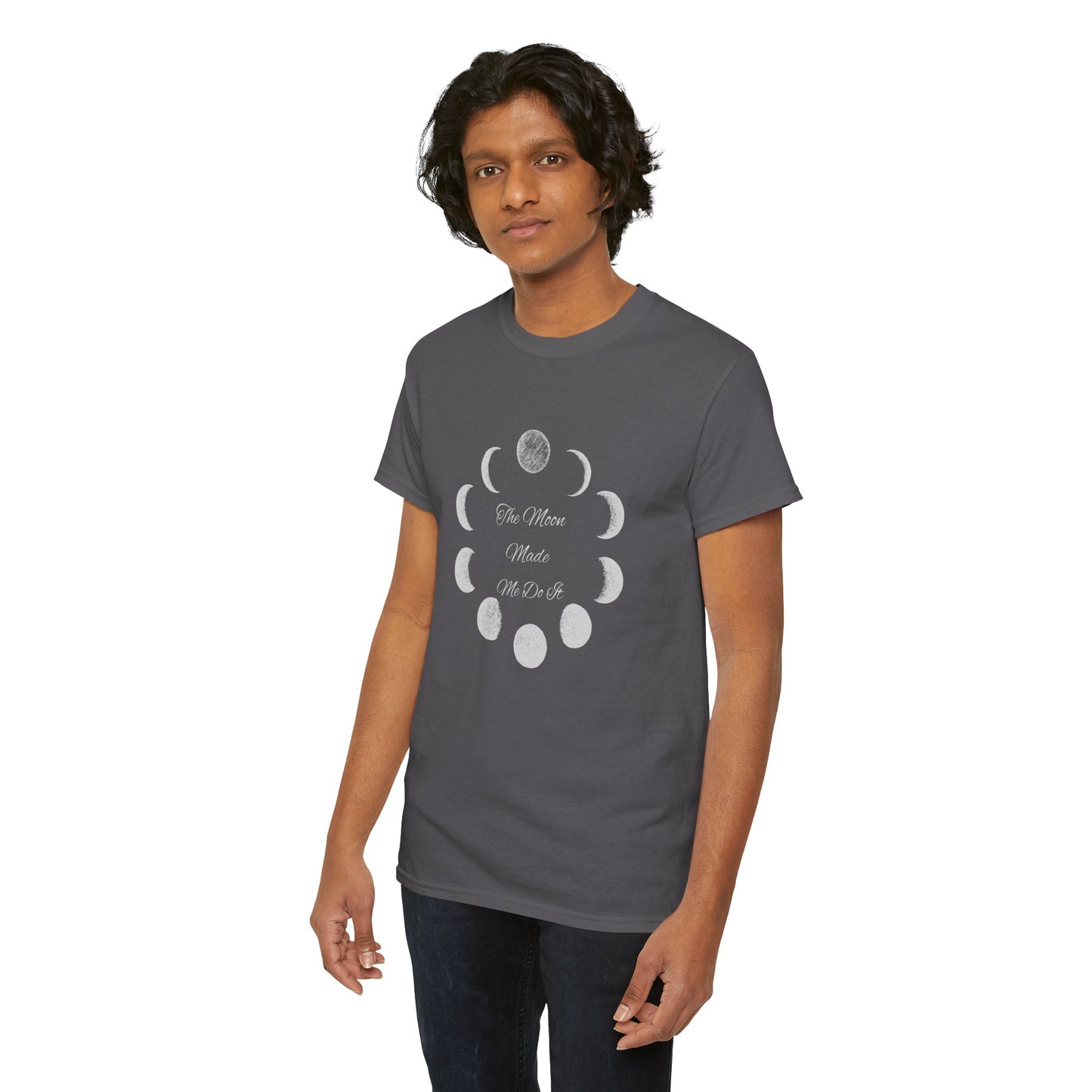 Unisex Heavy Cotton Tee-The Moon Made Me Do It