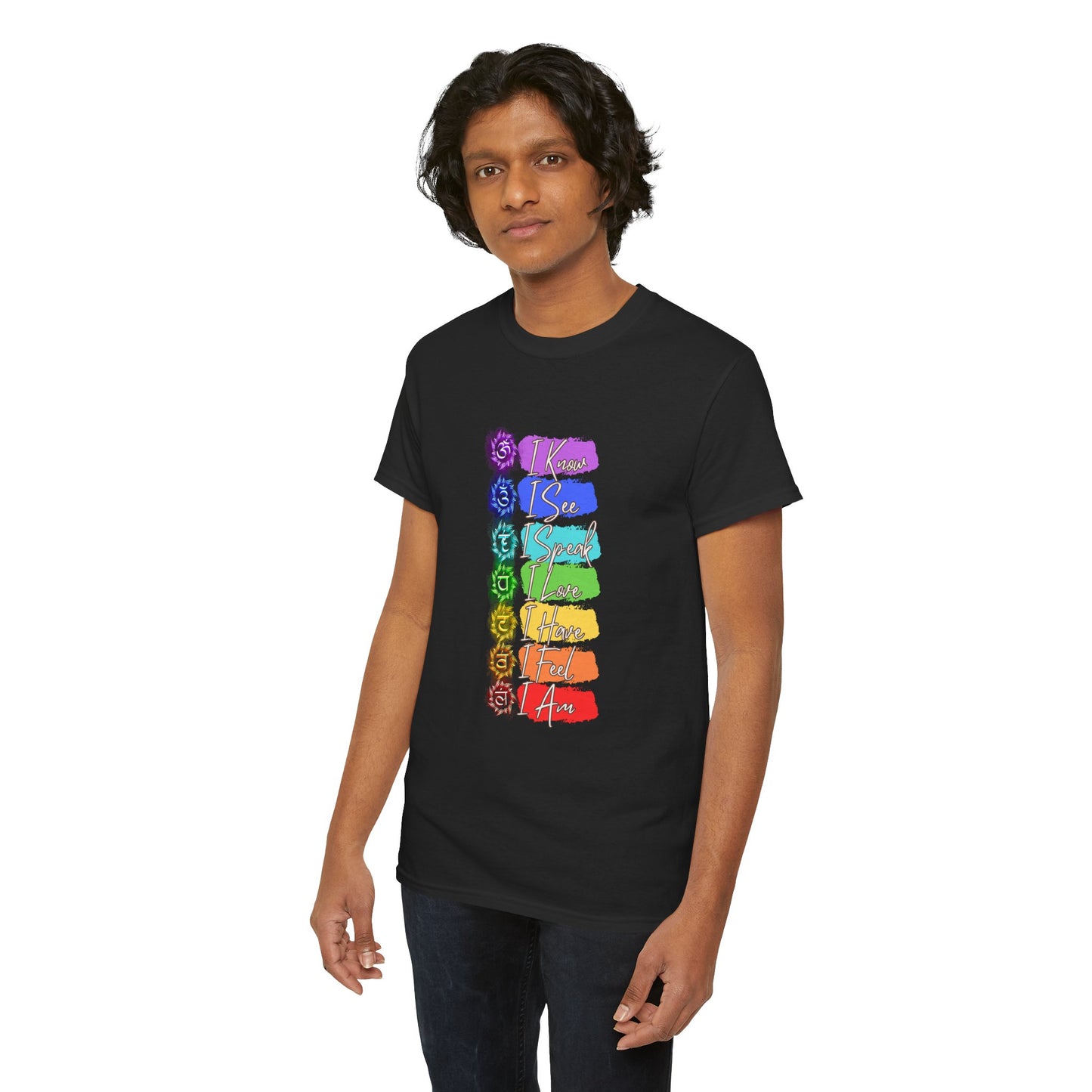 Unisex Heavy Cotton Tee- 7 chakra