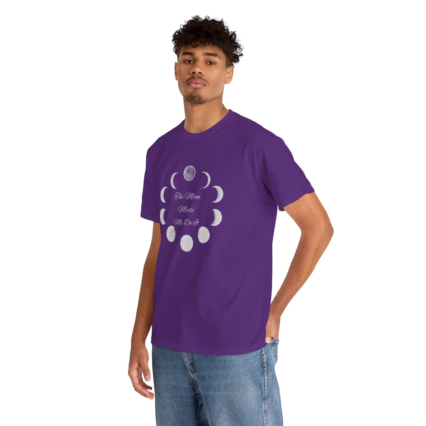 Unisex Heavy Cotton Tee-The Moon Made Me Do It