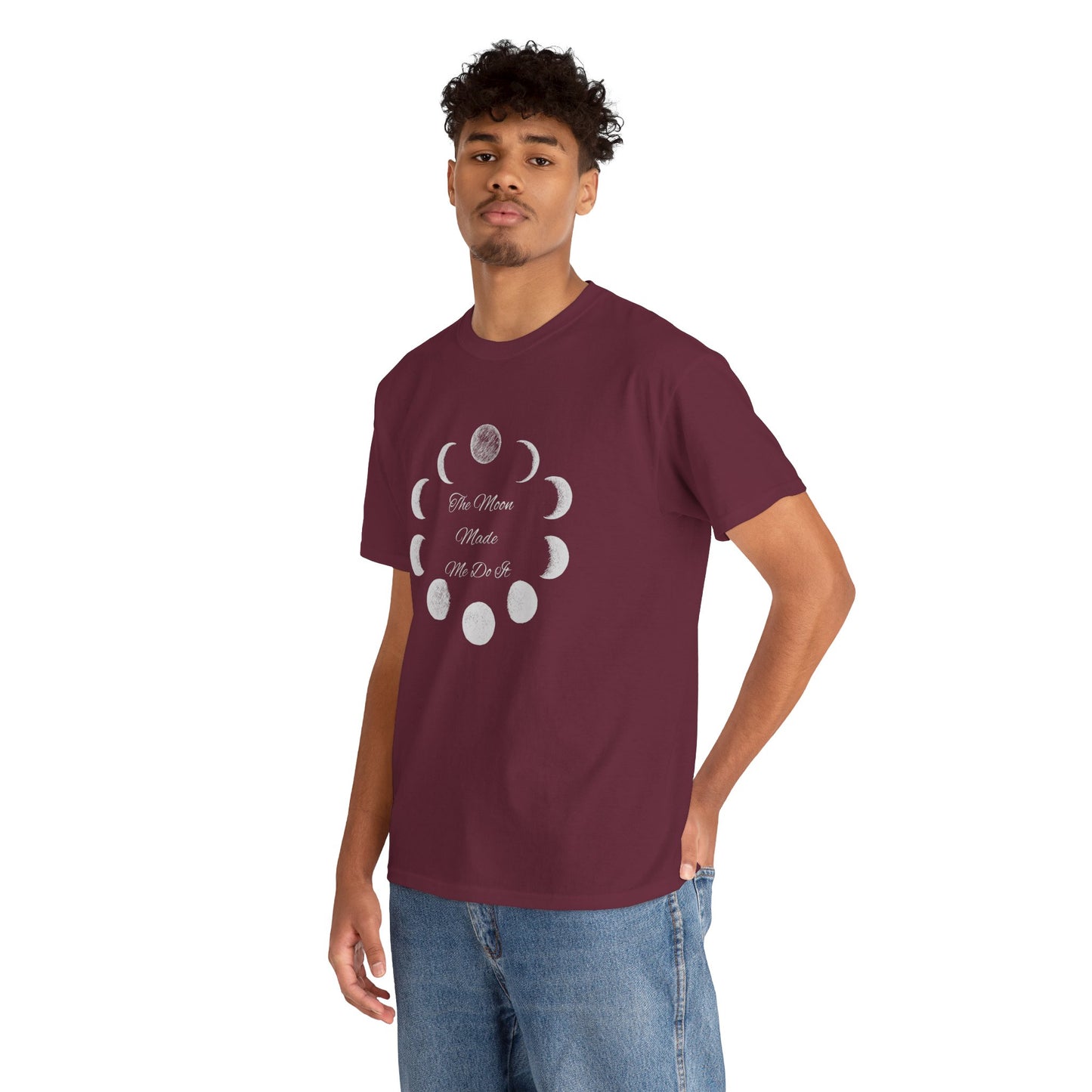Unisex Heavy Cotton Tee-The Moon Made Me Do It