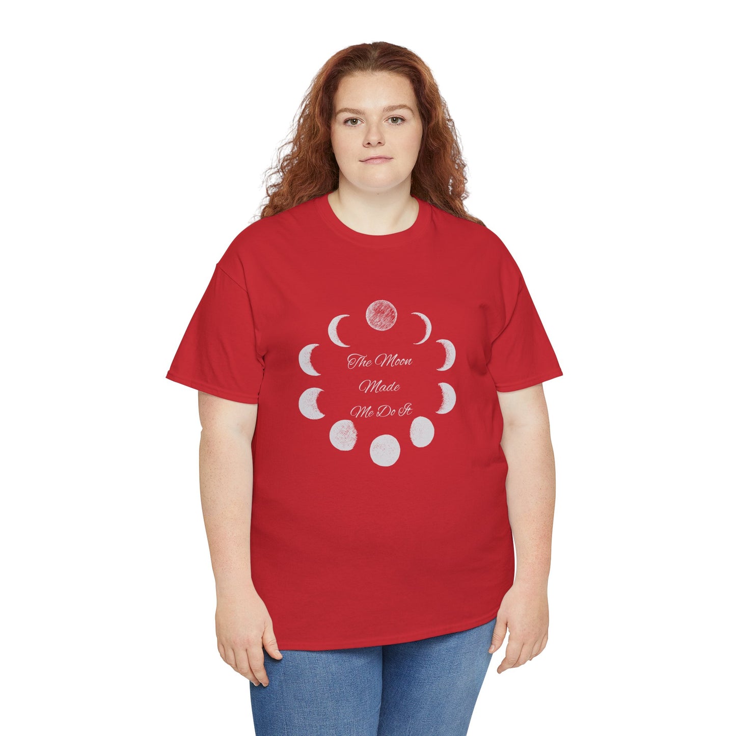 Unisex Heavy Cotton Tee-The Moon Made Me Do It