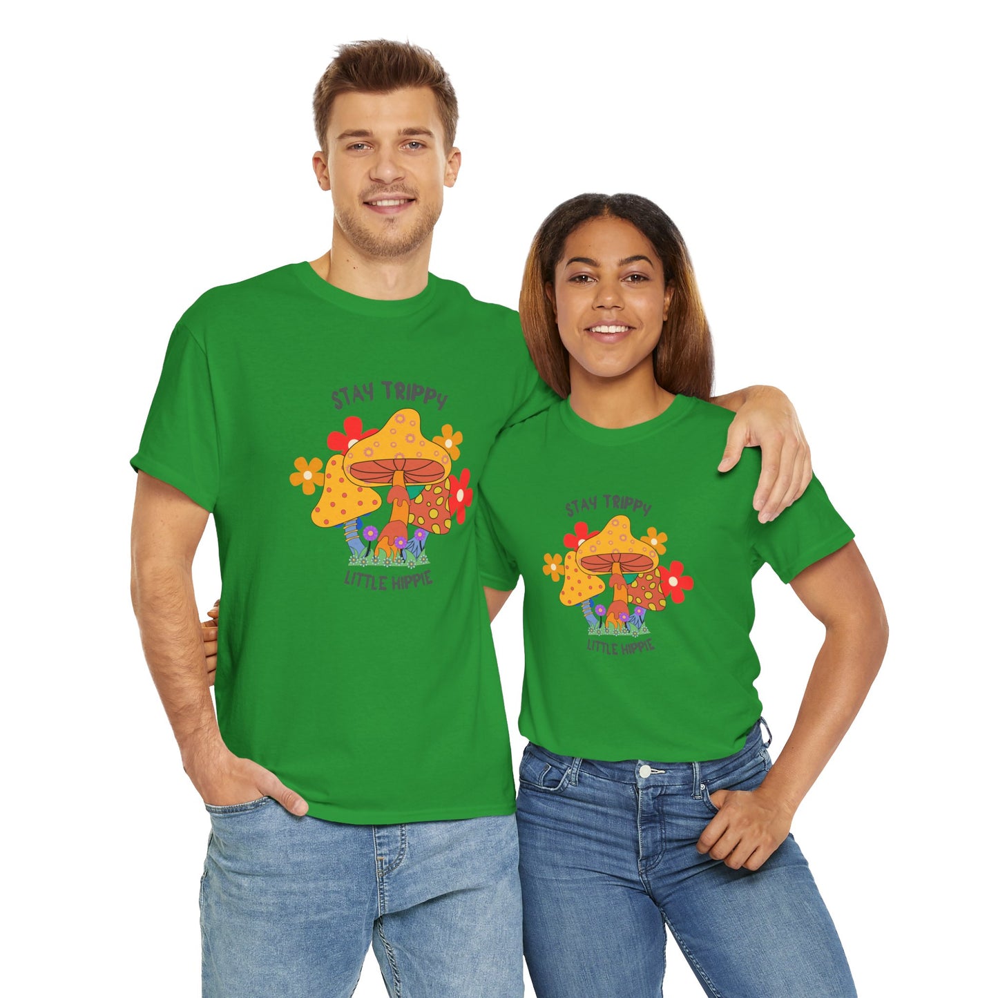 Unisex Heavy Cotton Tee-Trippy Hippie