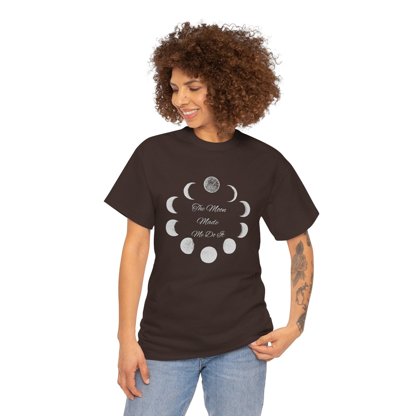 Unisex Heavy Cotton Tee-The Moon Made Me Do It