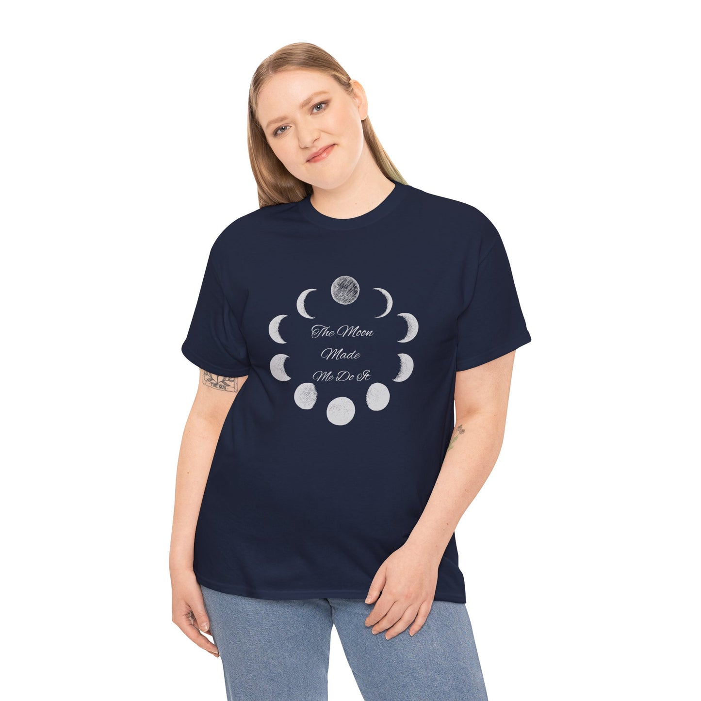 Unisex Heavy Cotton Tee-The Moon Made Me Do It