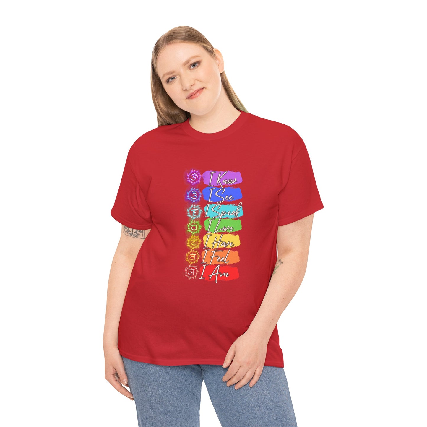 Unisex Heavy Cotton Tee- 7 chakra