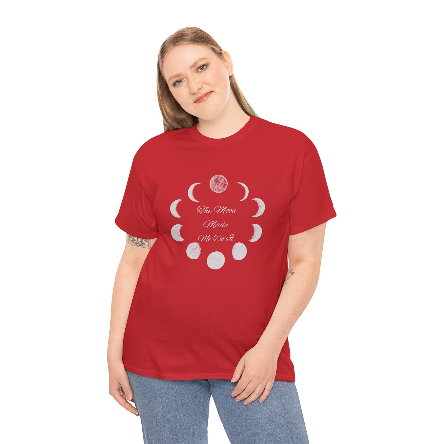 Unisex Heavy Cotton Tee-The Moon Made Me Do It