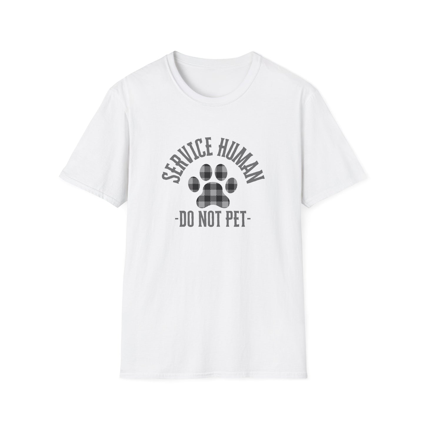 Service Human Unisex Softstyle T-Shirt - Do Not Pet - Comfortable Pet Responsibility Tee
