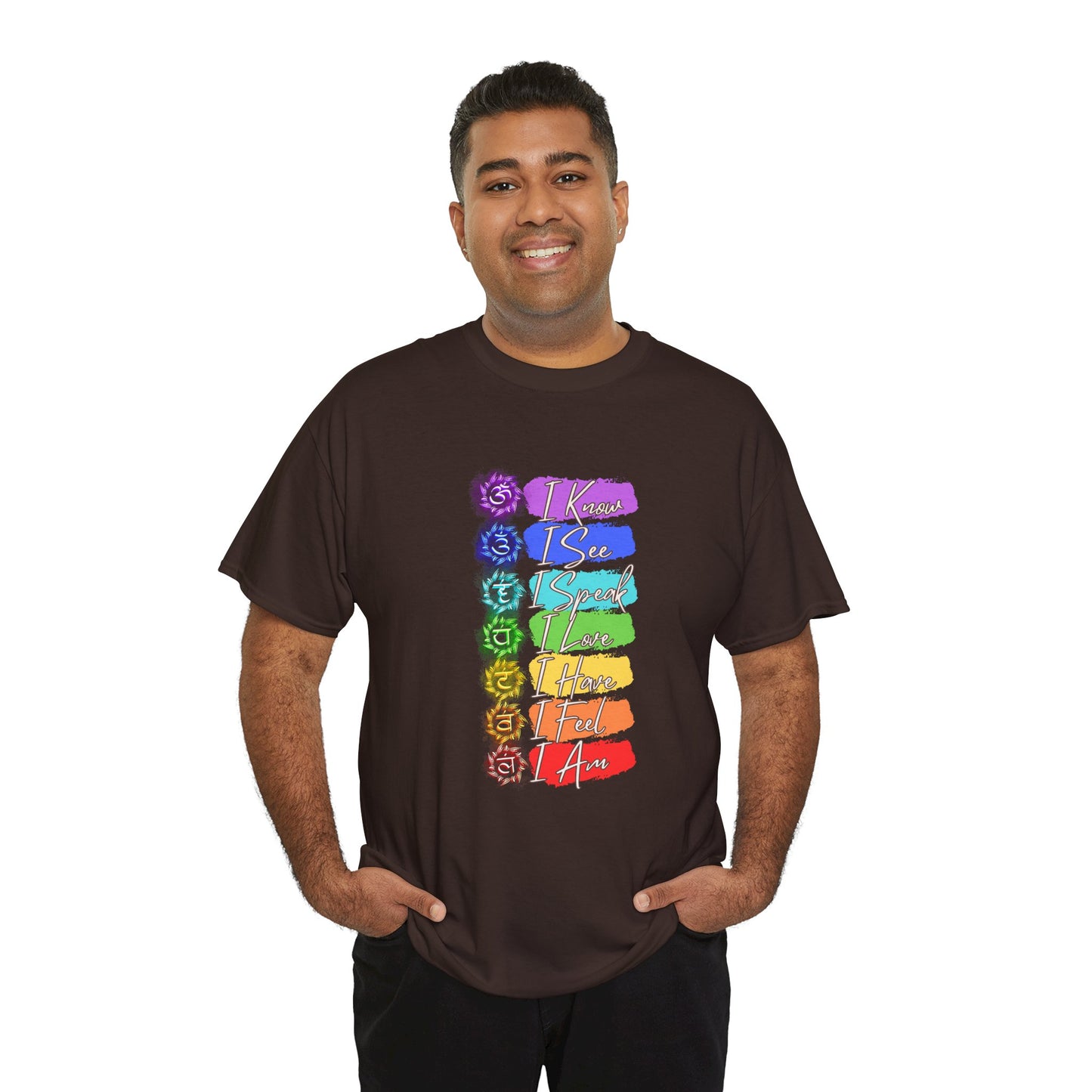 Unisex Heavy Cotton Tee- 7 chakra