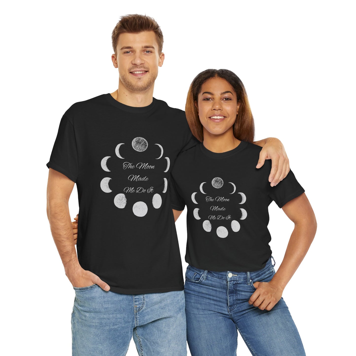 Unisex Heavy Cotton Tee-The Moon Made Me Do It
