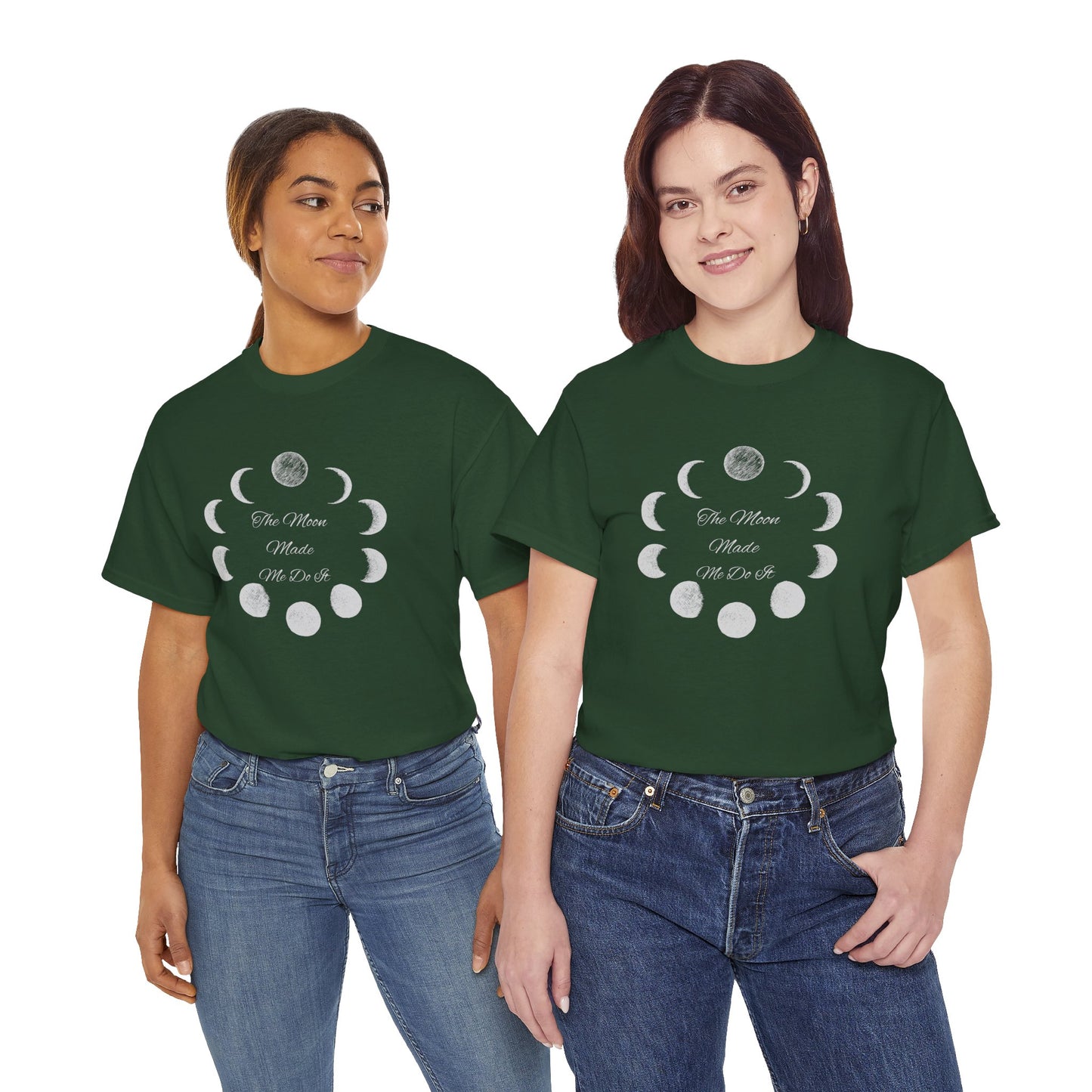 Unisex Heavy Cotton Tee-The Moon Made Me Do It