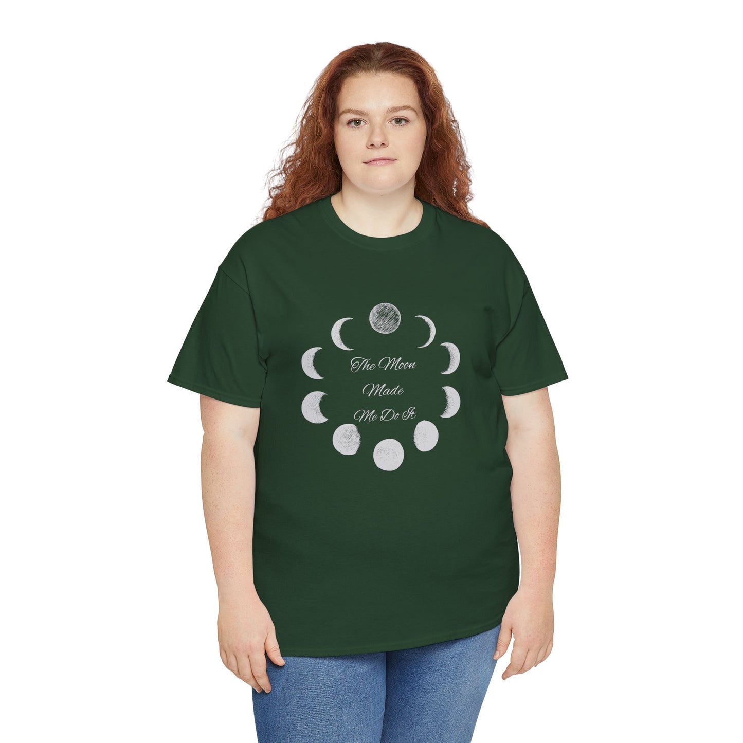 Unisex Heavy Cotton Tee-The Moon Made Me Do It