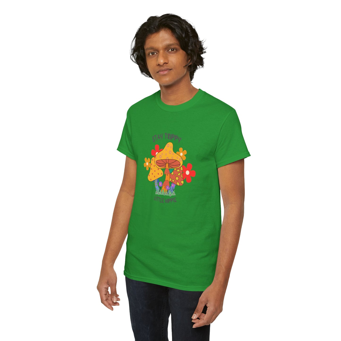 Unisex Heavy Cotton Tee-Trippy Hippie