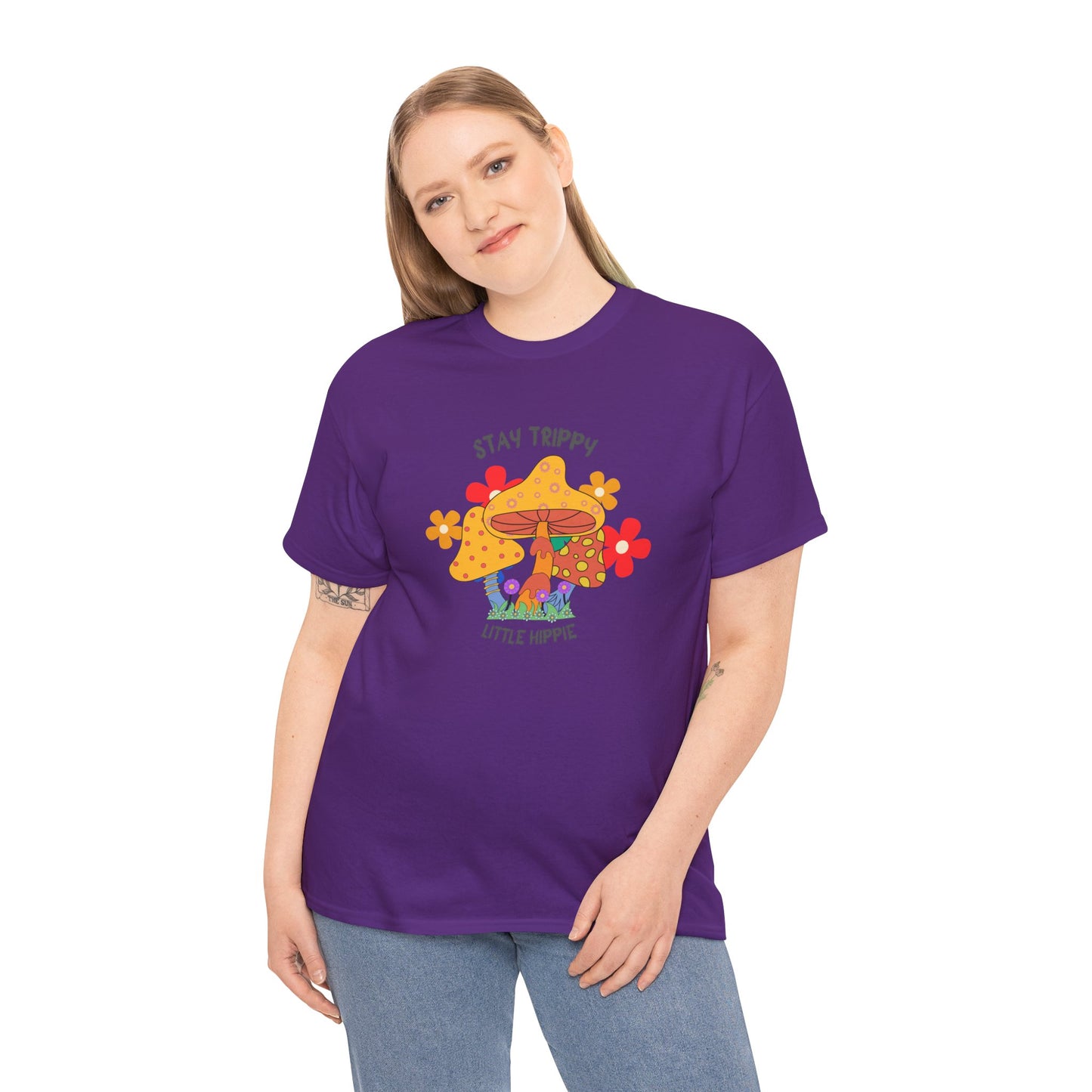 Unisex Heavy Cotton Tee-Trippy Hippie