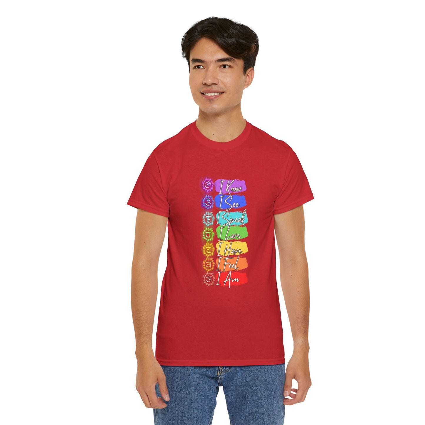 Unisex Heavy Cotton Tee- 7 chakra