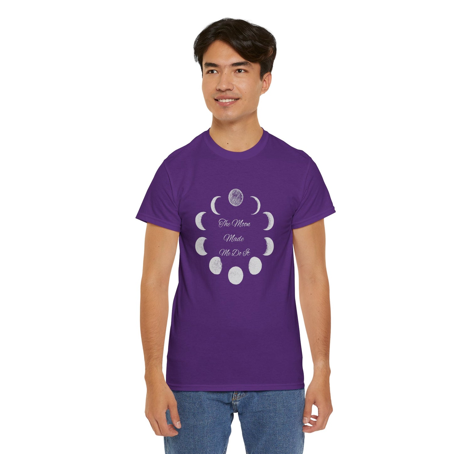 Unisex Heavy Cotton Tee-The Moon Made Me Do It