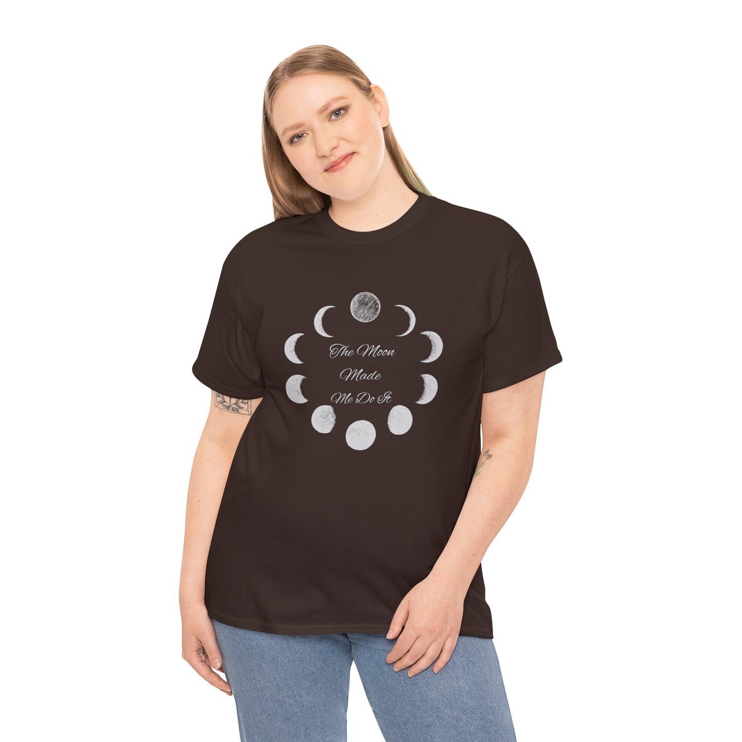 Unisex Heavy Cotton Tee-The Moon Made Me Do It