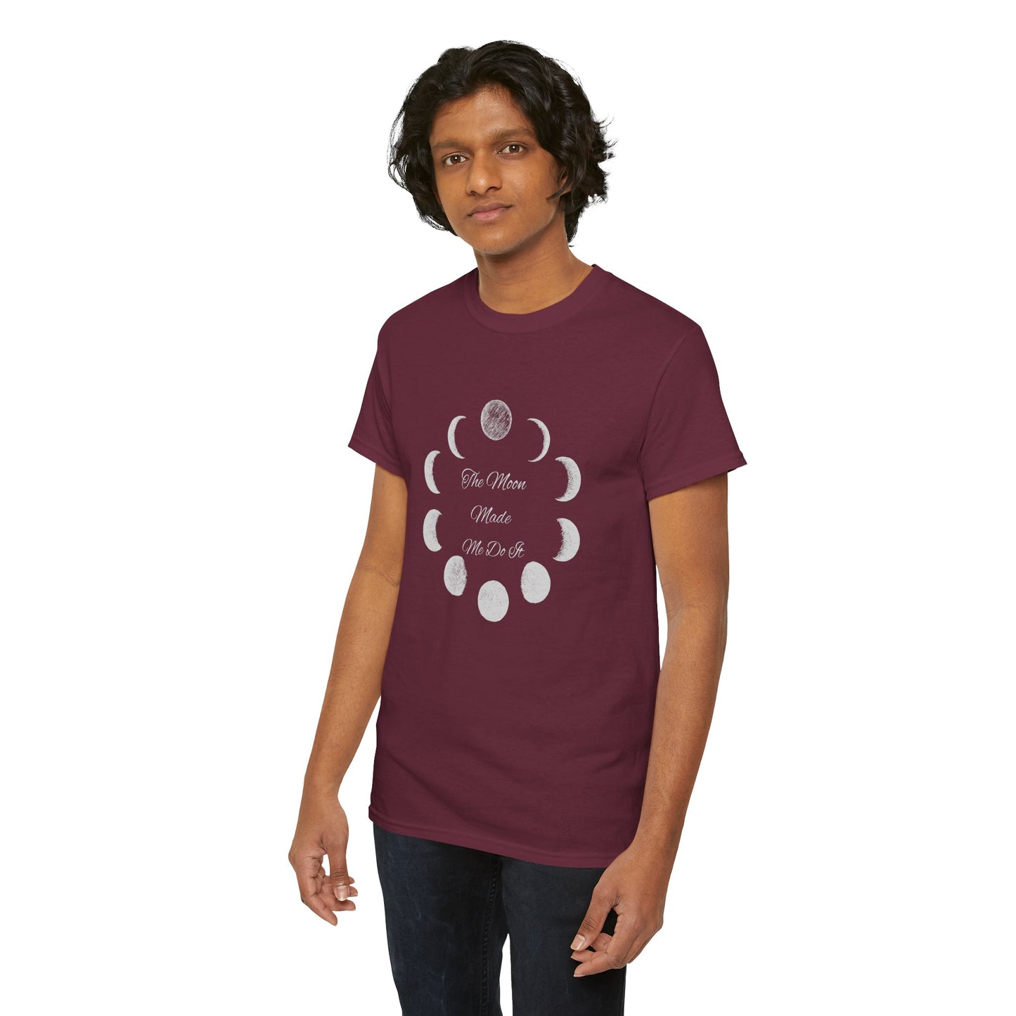 Unisex Heavy Cotton Tee-The Moon Made Me Do It