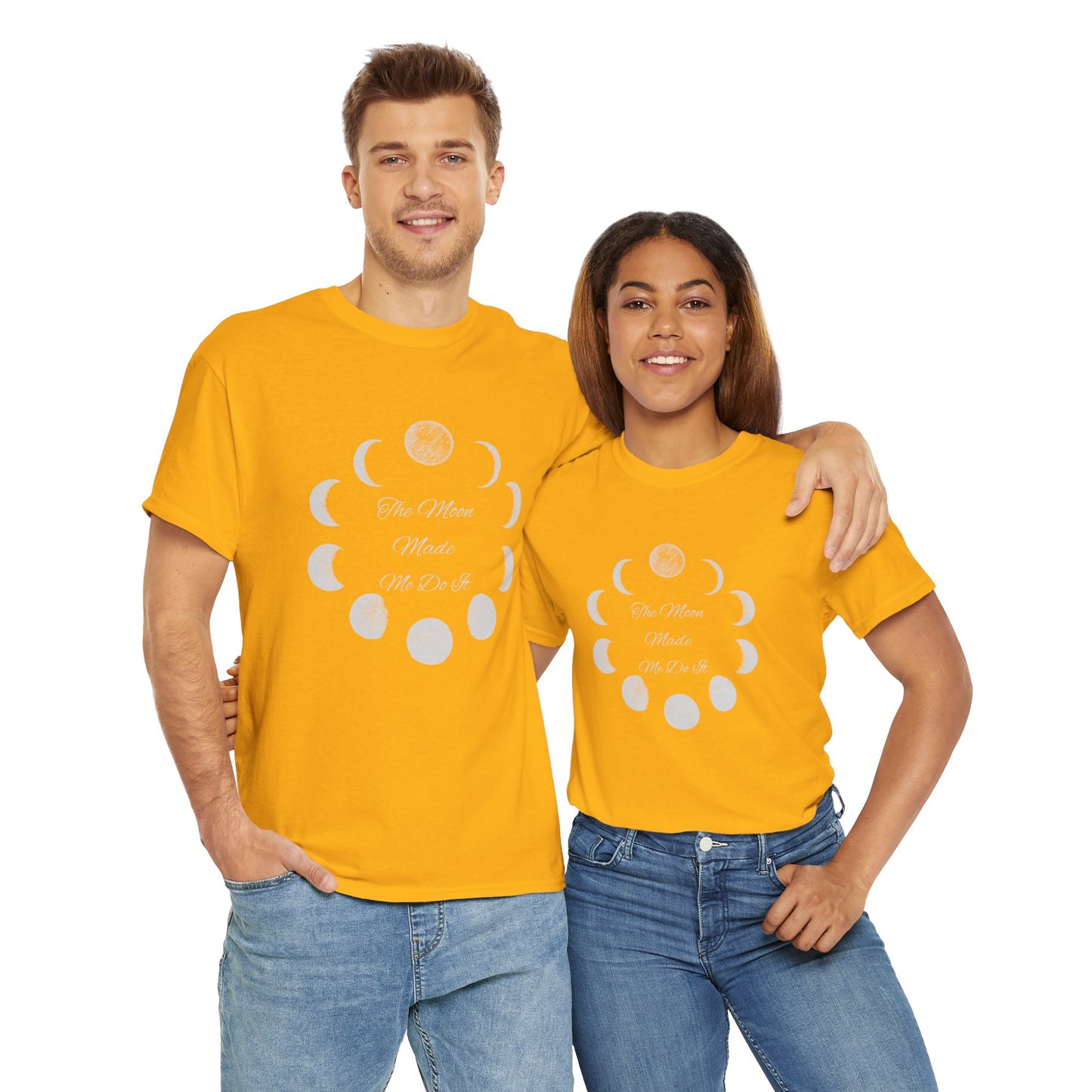 Unisex Heavy Cotton Tee-The Moon Made Me Do It