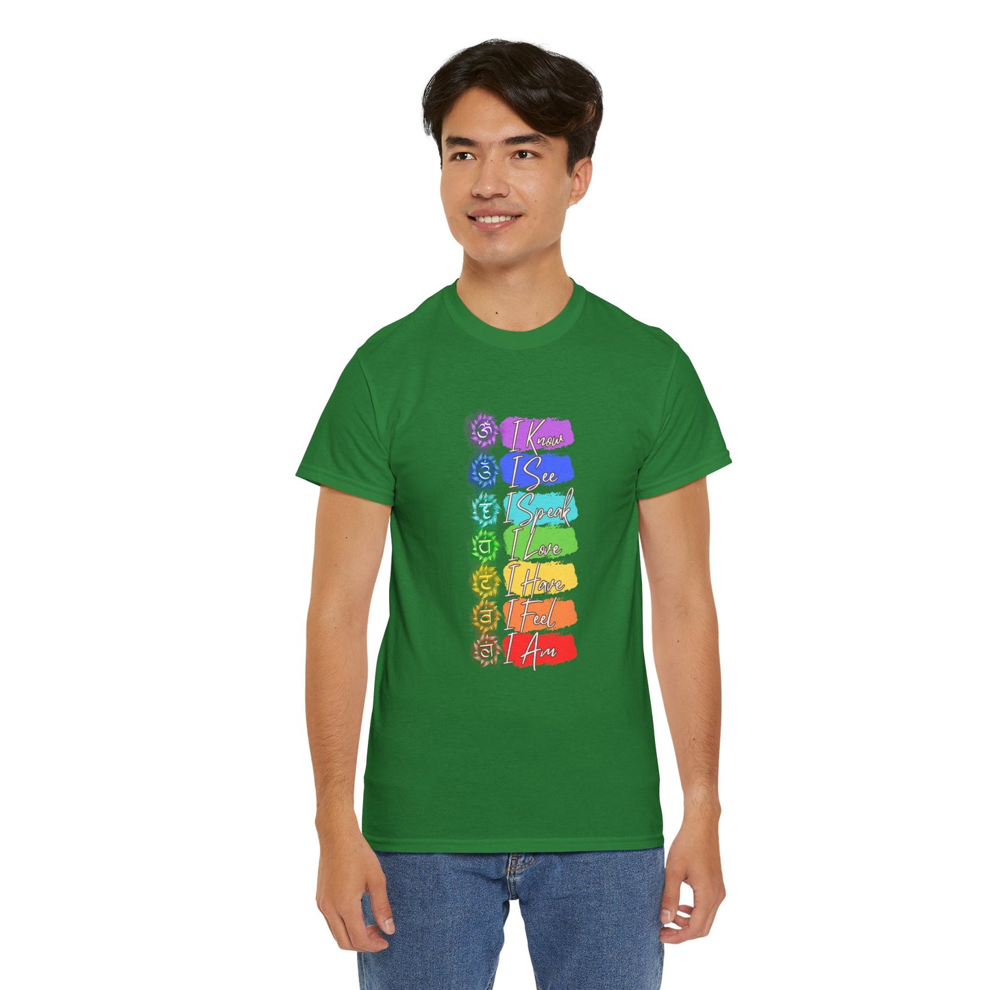 Unisex Heavy Cotton Tee- 7 chakra