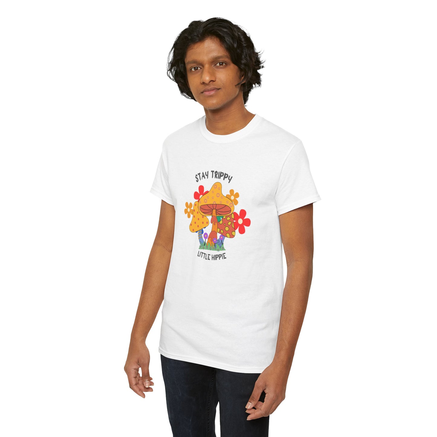 Unisex Heavy Cotton Tee-Trippy Hippie