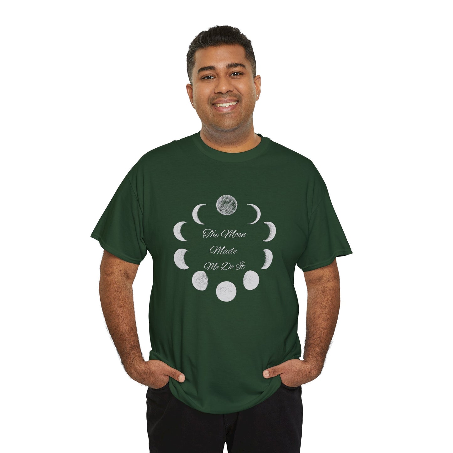 Unisex Heavy Cotton Tee-The Moon Made Me Do It