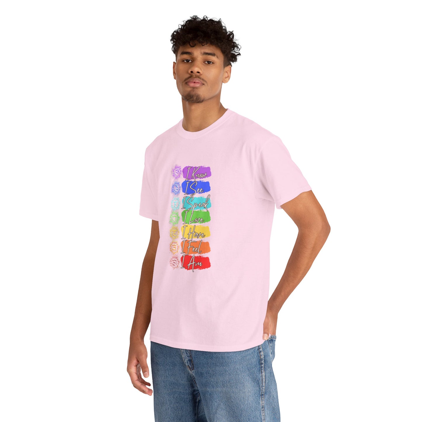 Unisex Heavy Cotton Tee- 7 chakra