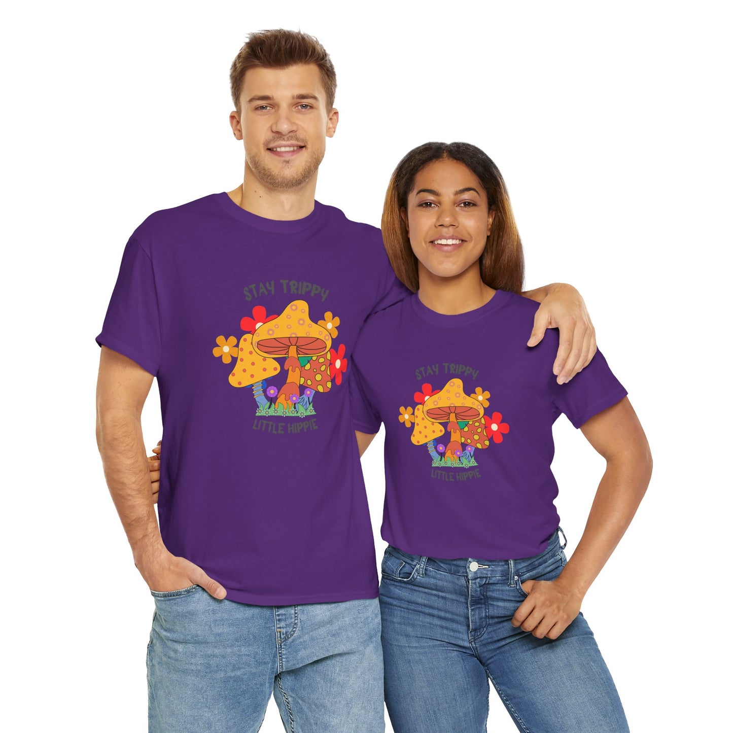 Unisex Heavy Cotton Tee-Trippy Hippie