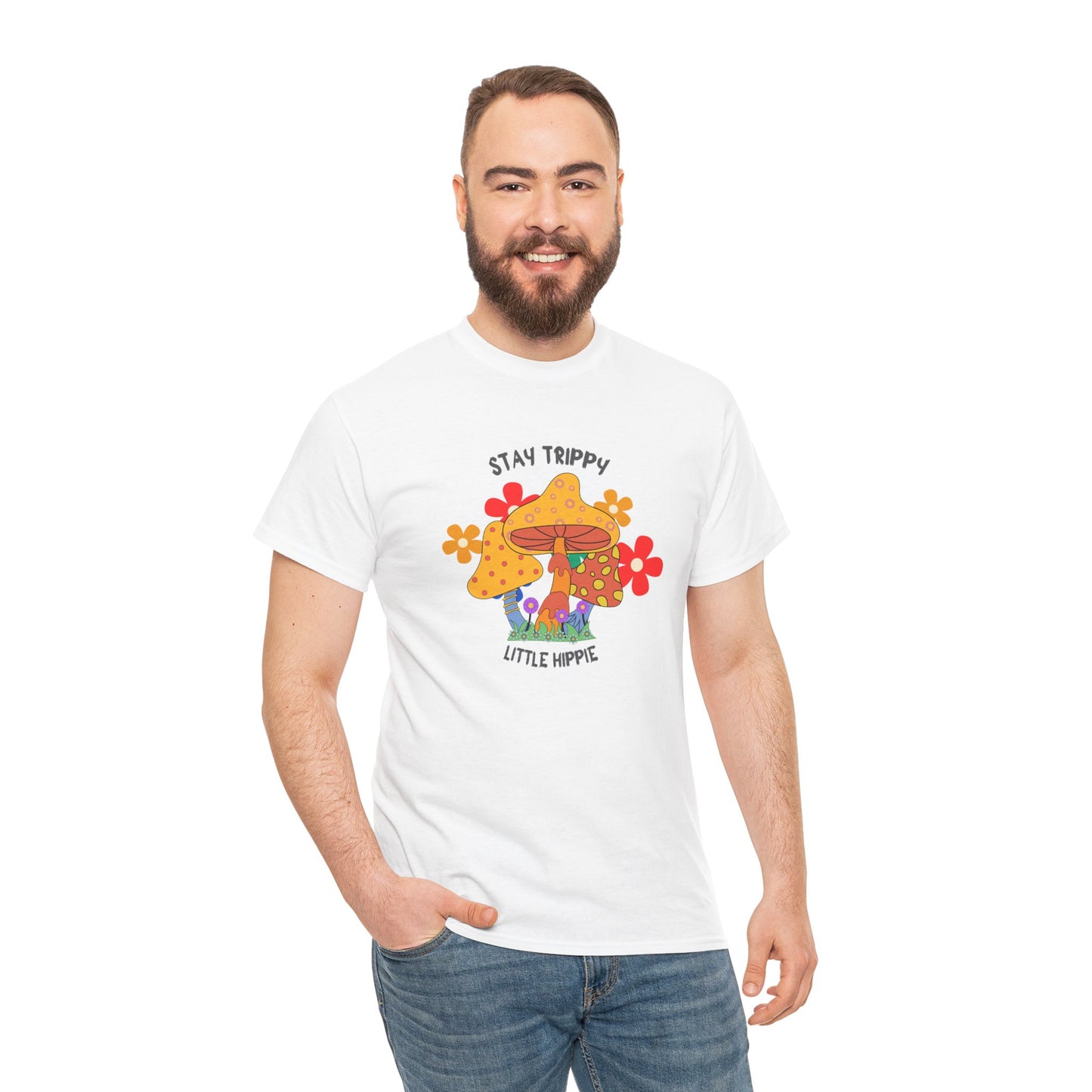 Unisex Heavy Cotton Tee-Trippy Hippie