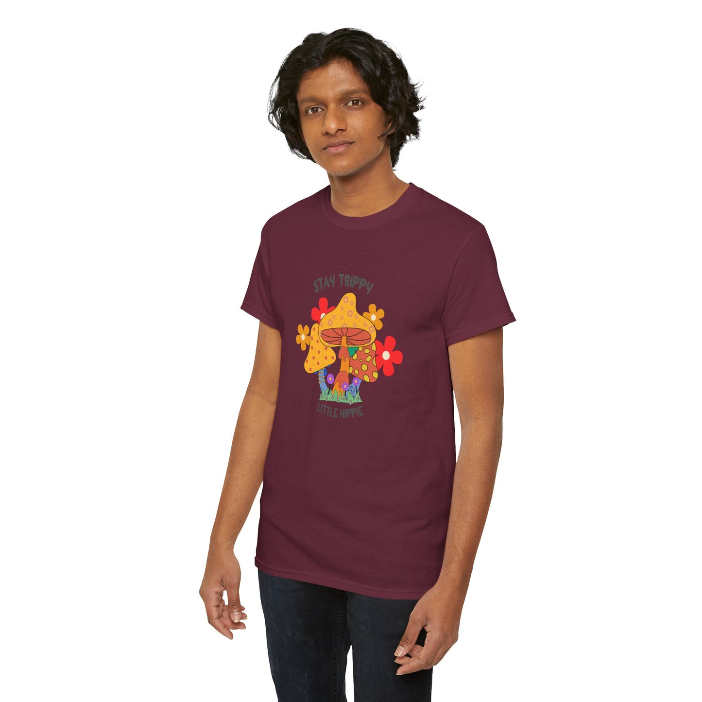 Unisex Heavy Cotton Tee-Trippy Hippie