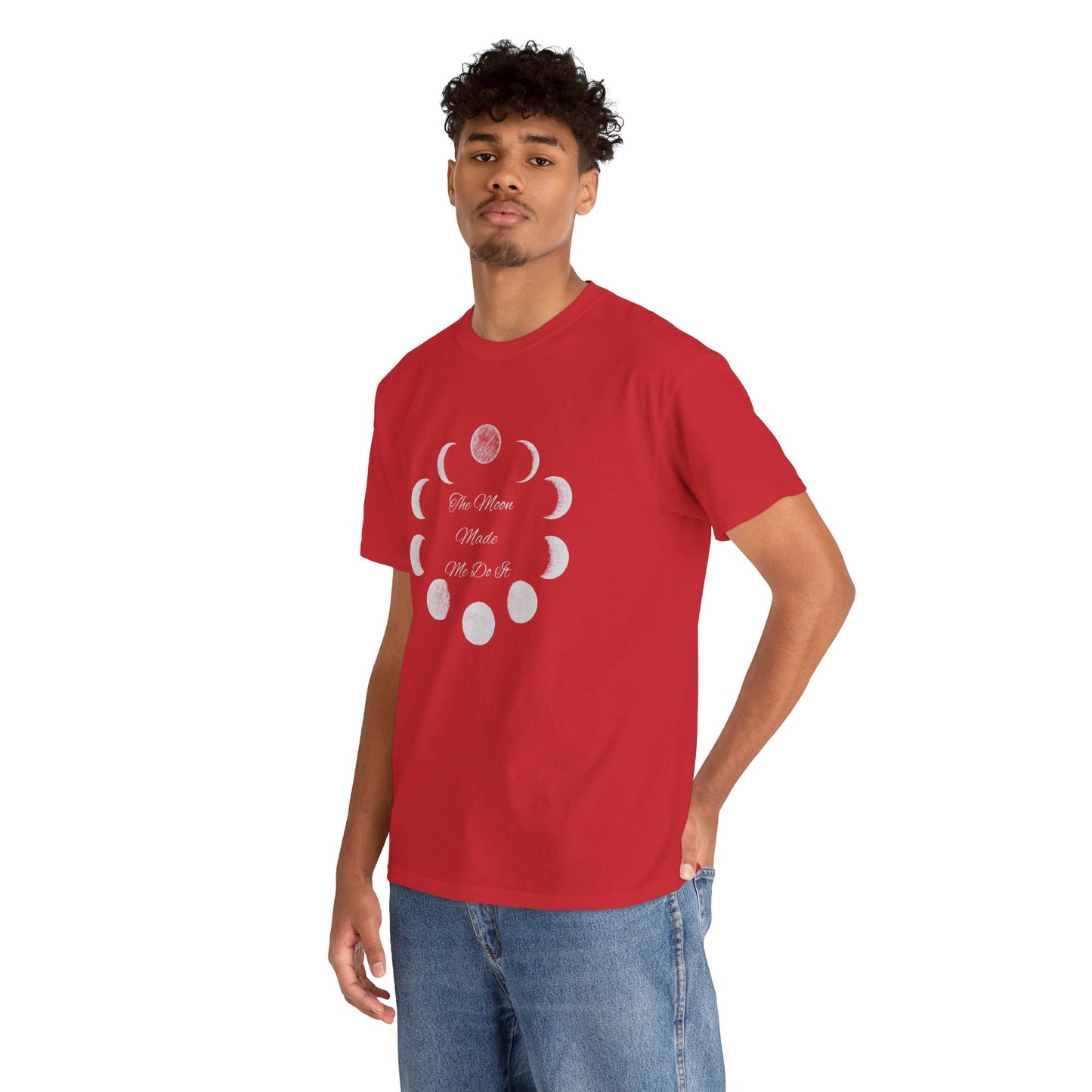 Unisex Heavy Cotton Tee-The Moon Made Me Do It