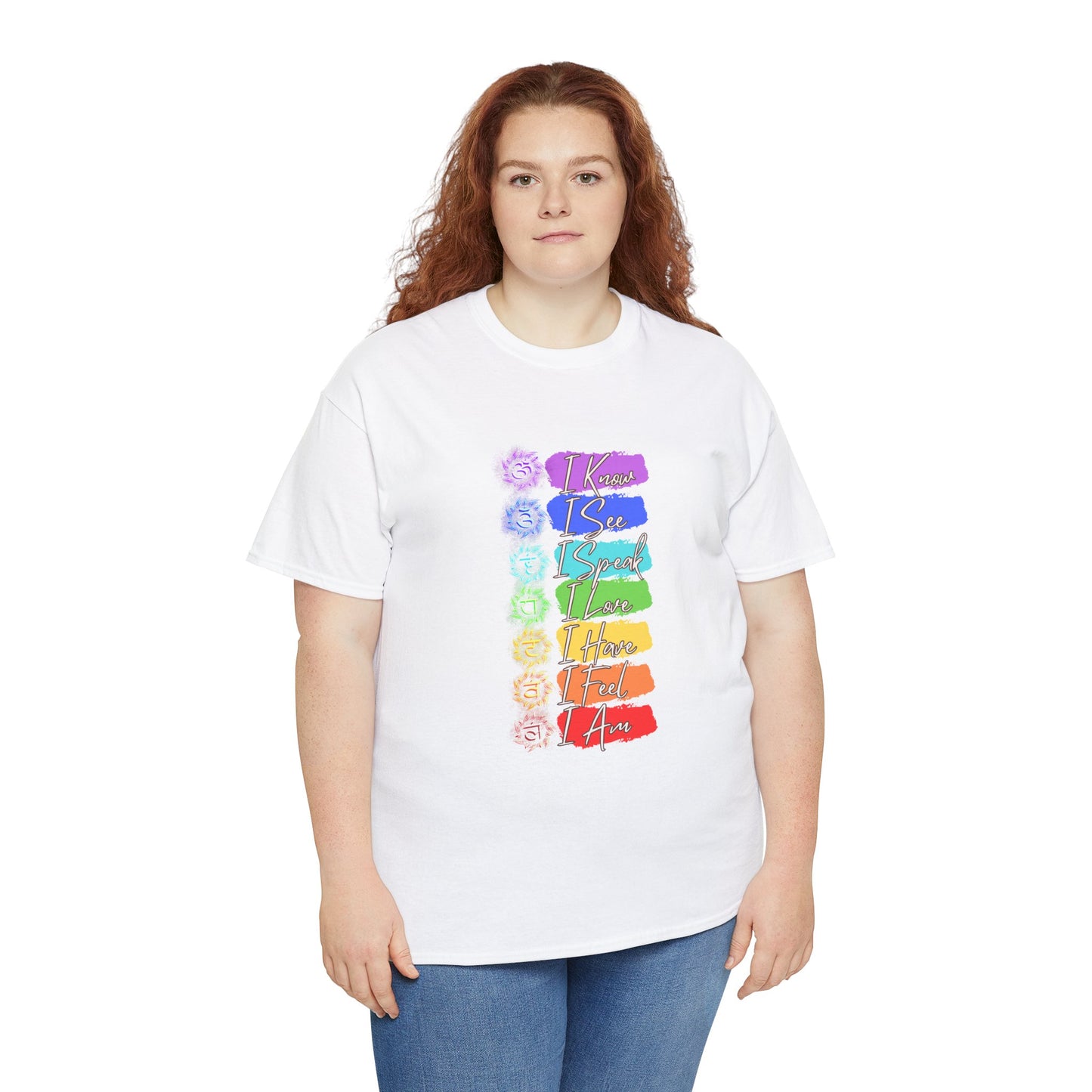 Unisex Heavy Cotton Tee- 7 chakra