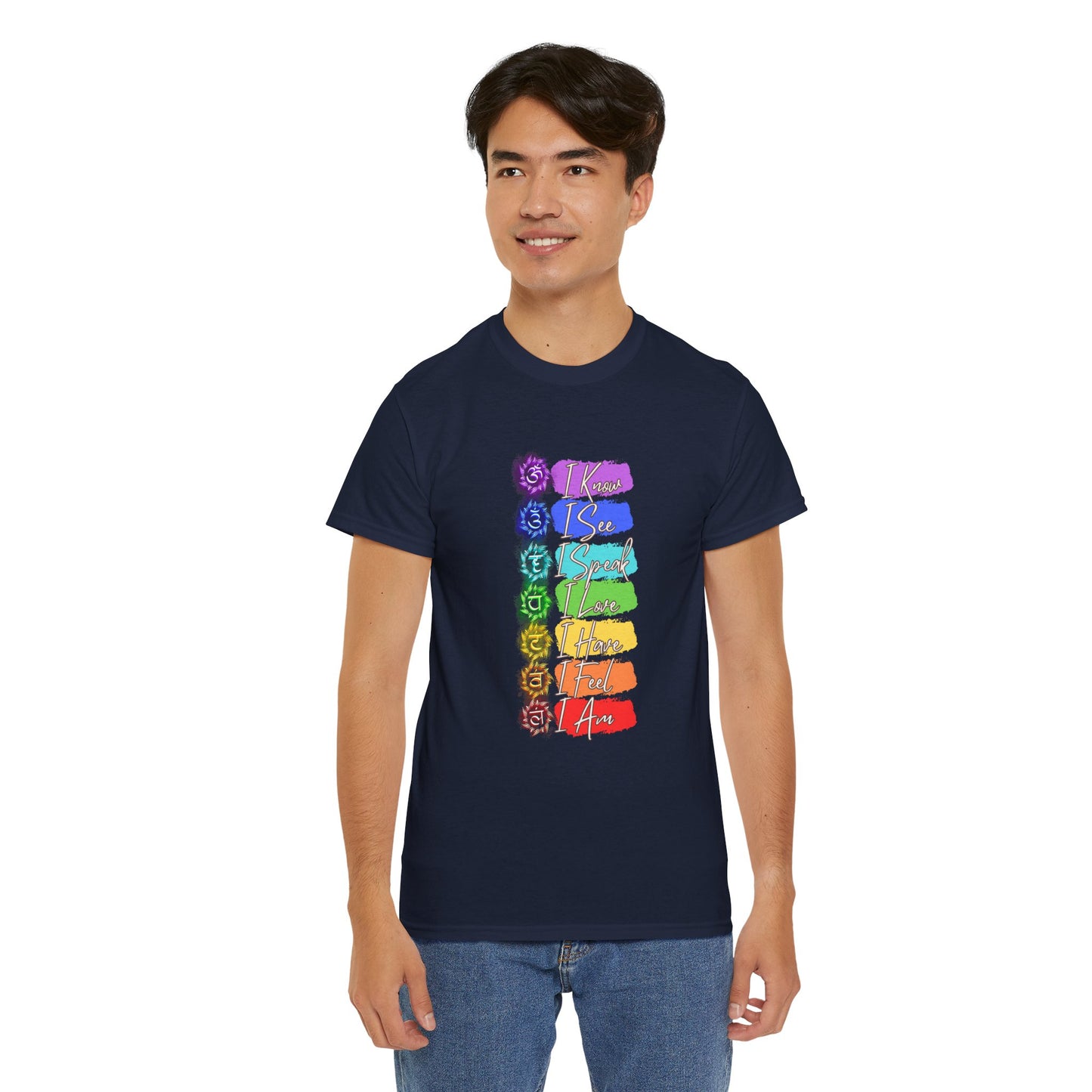 Unisex Heavy Cotton Tee- 7 chakra