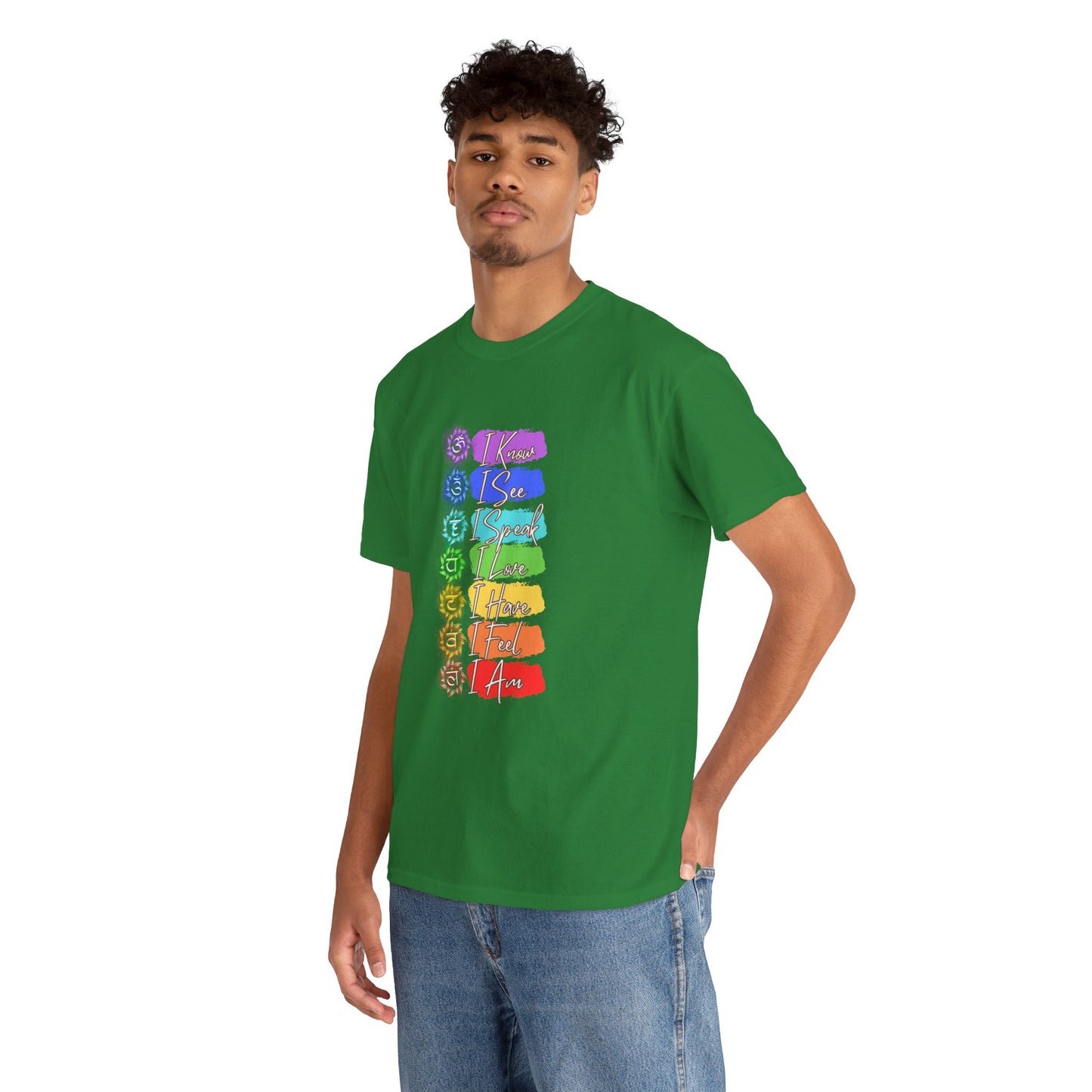 Unisex Heavy Cotton Tee- 7 chakra