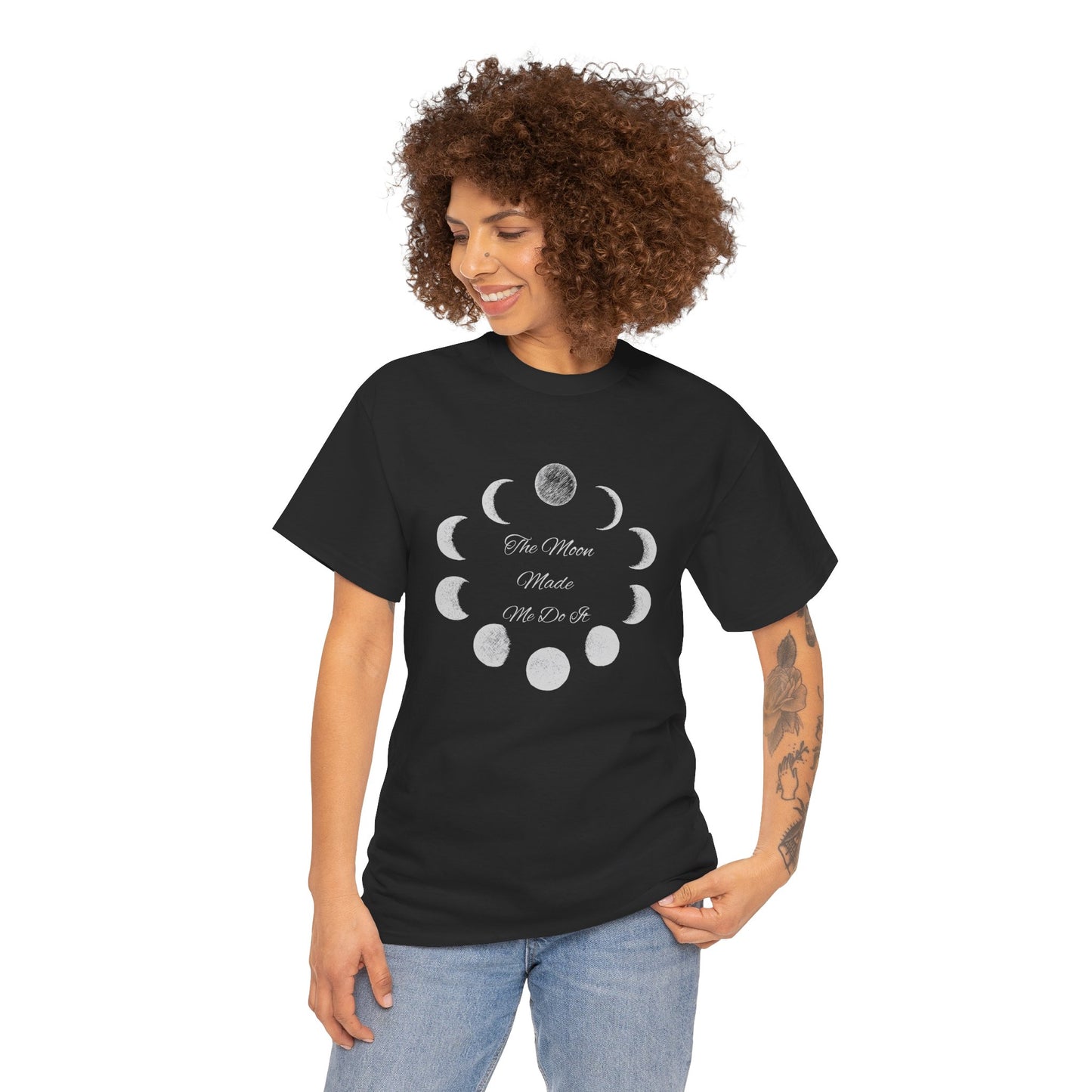Unisex Heavy Cotton Tee-The Moon Made Me Do It