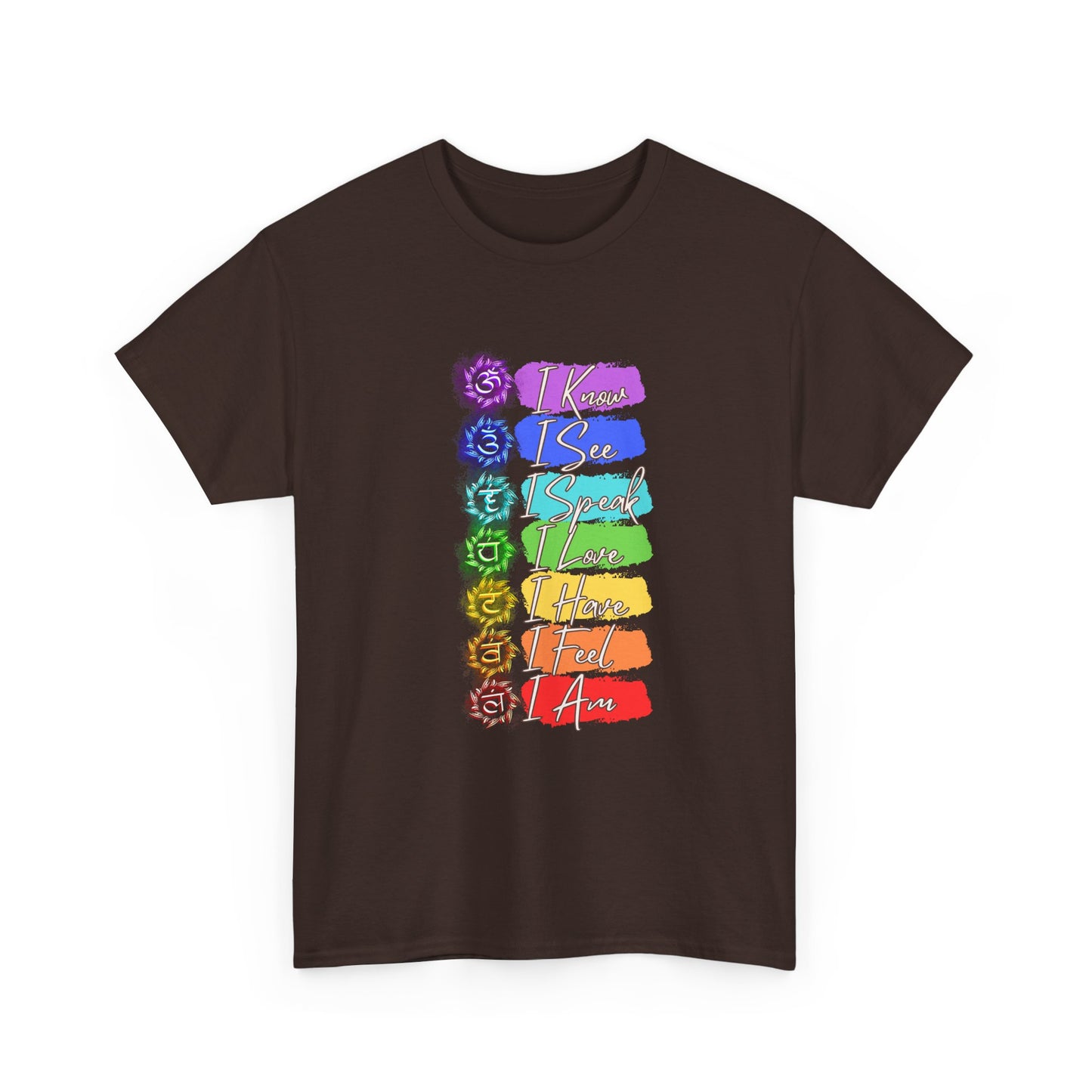Unisex Heavy Cotton Tee- 7 chakra