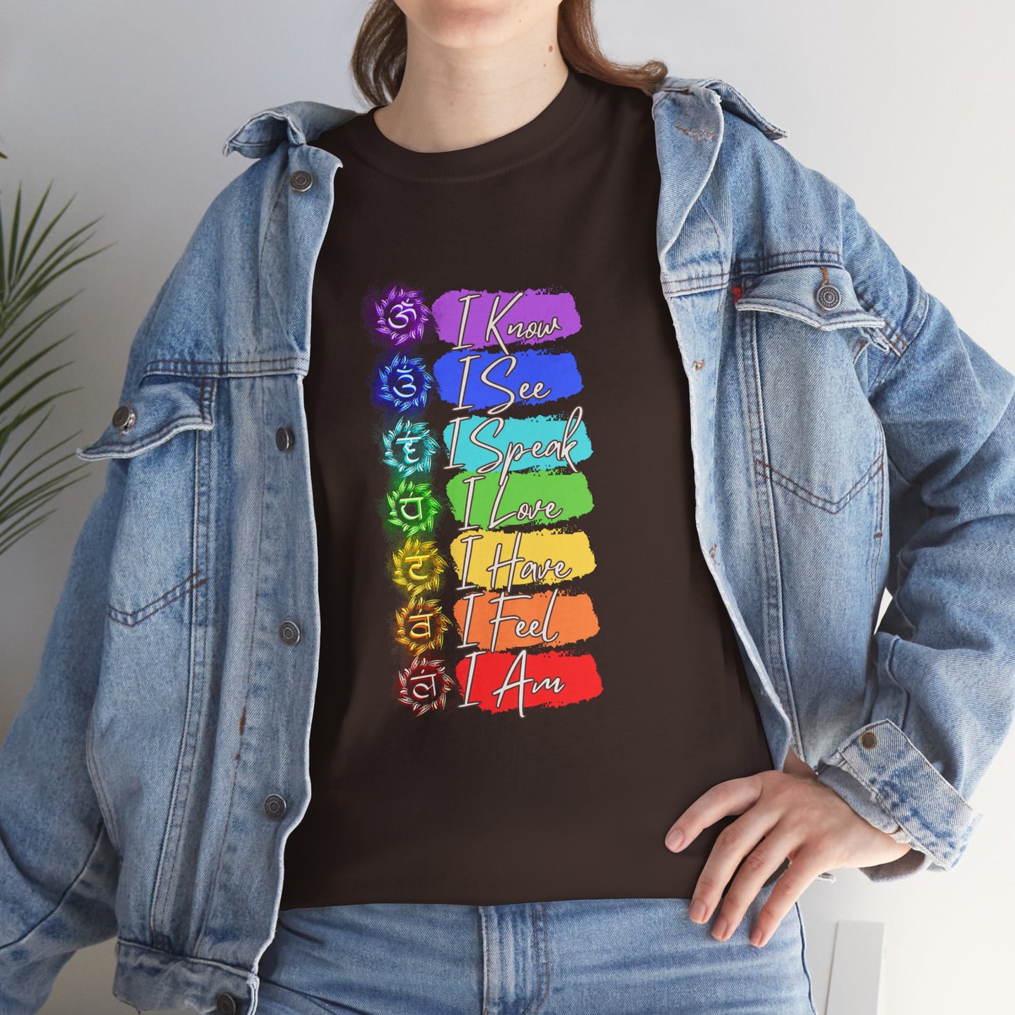 Unisex Heavy Cotton Tee- 7 chakra