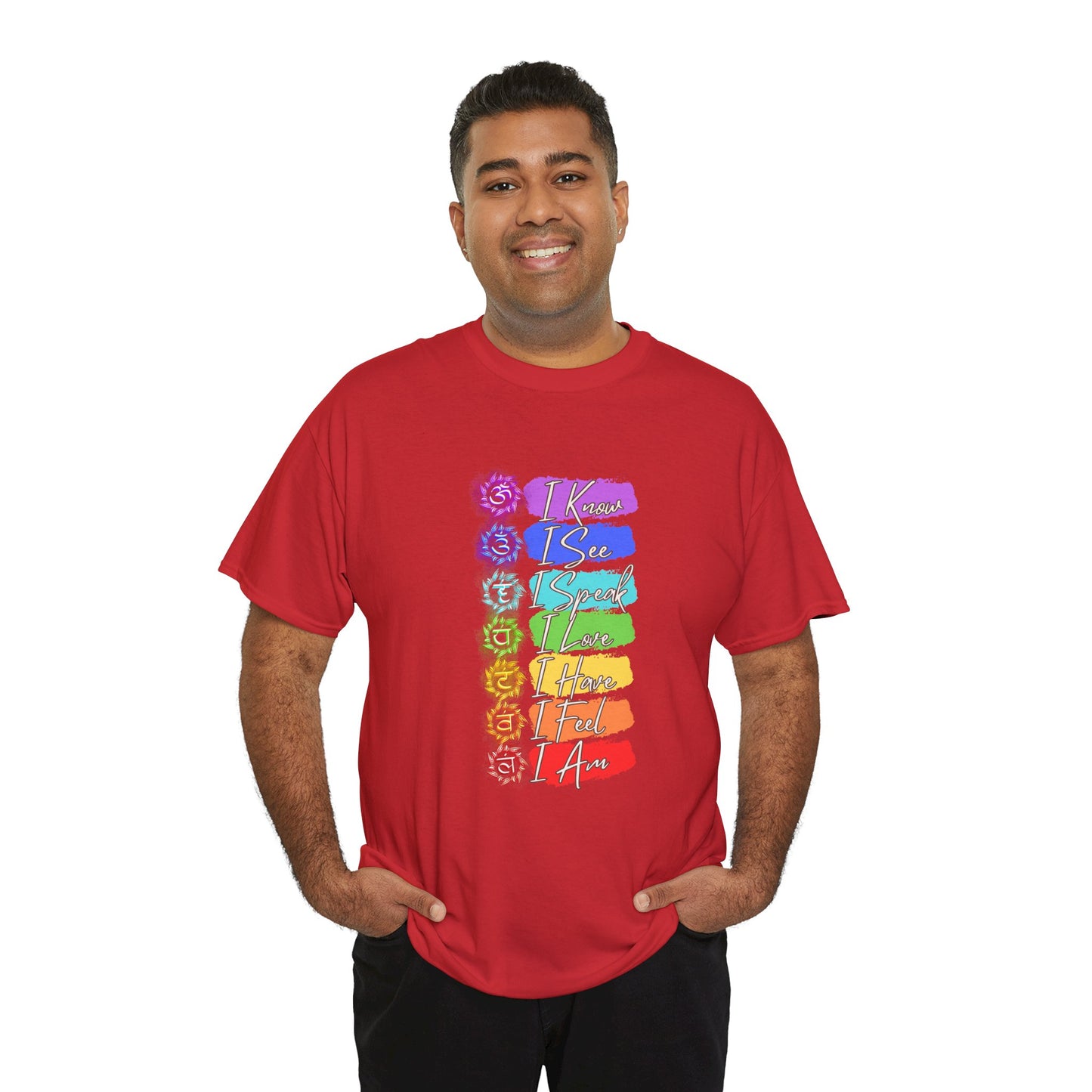 Unisex Heavy Cotton Tee- 7 chakra