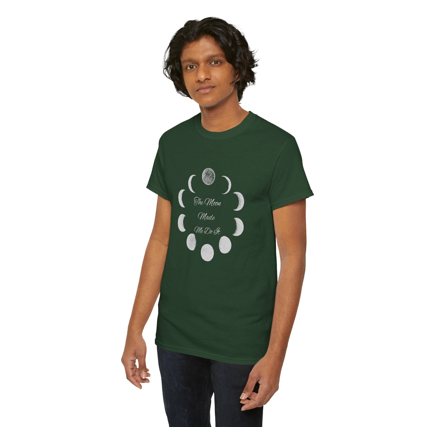 Unisex Heavy Cotton Tee-The Moon Made Me Do It