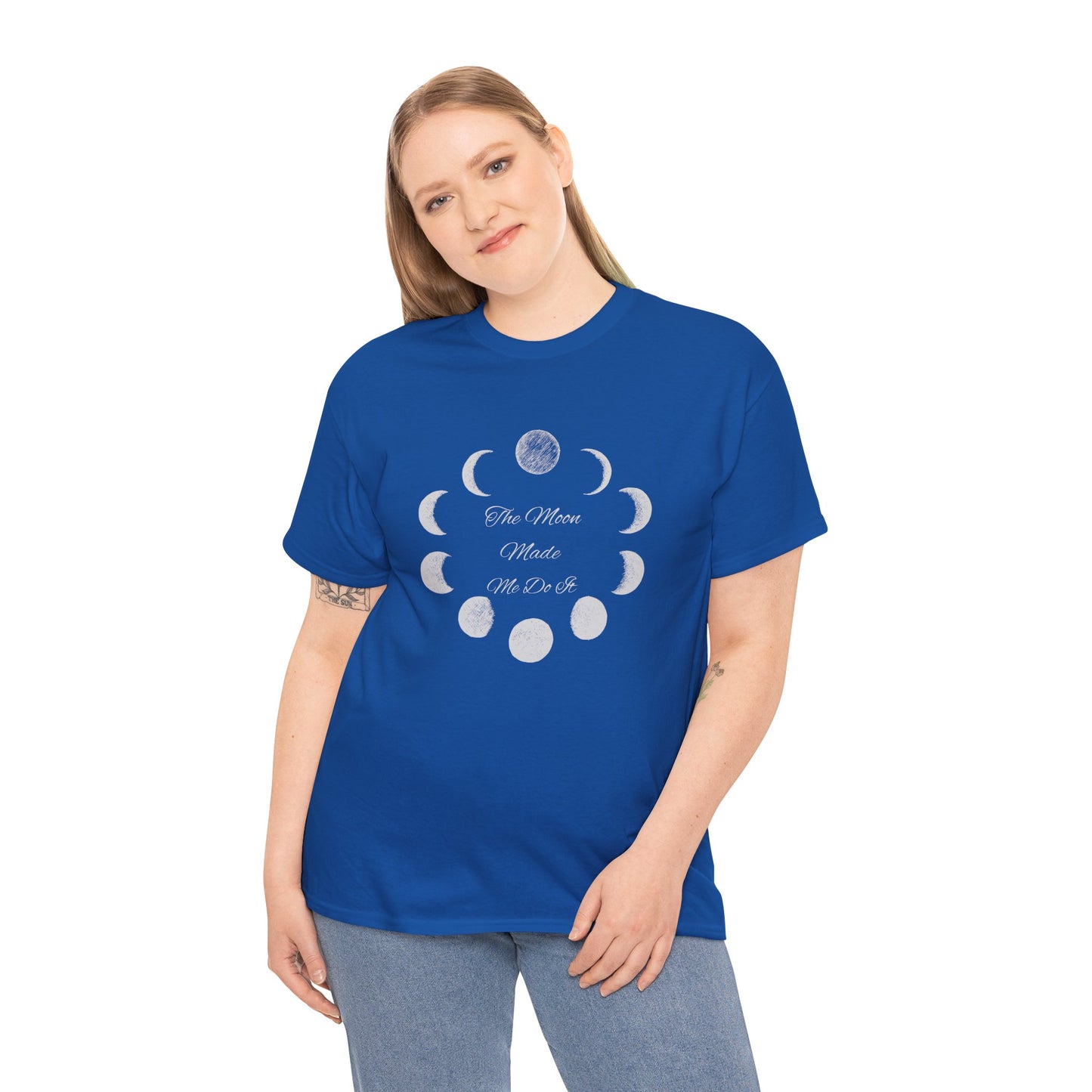Unisex Heavy Cotton Tee-The Moon Made Me Do It