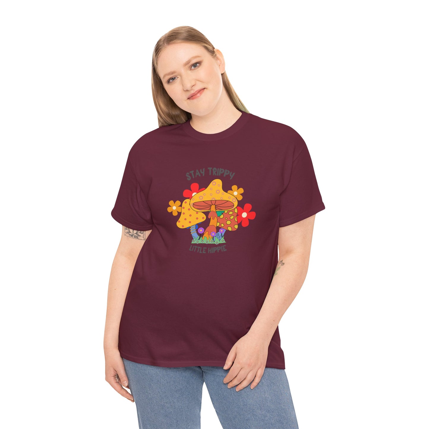 Unisex Heavy Cotton Tee-Trippy Hippie