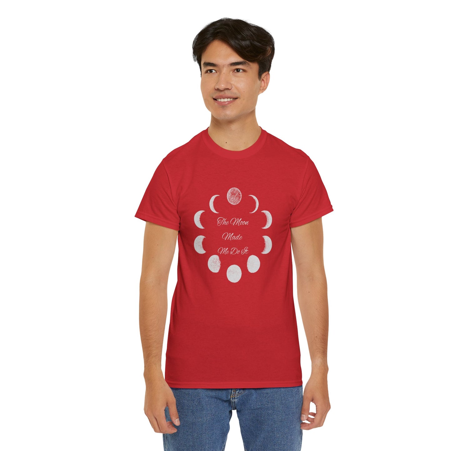 Unisex Heavy Cotton Tee-The Moon Made Me Do It