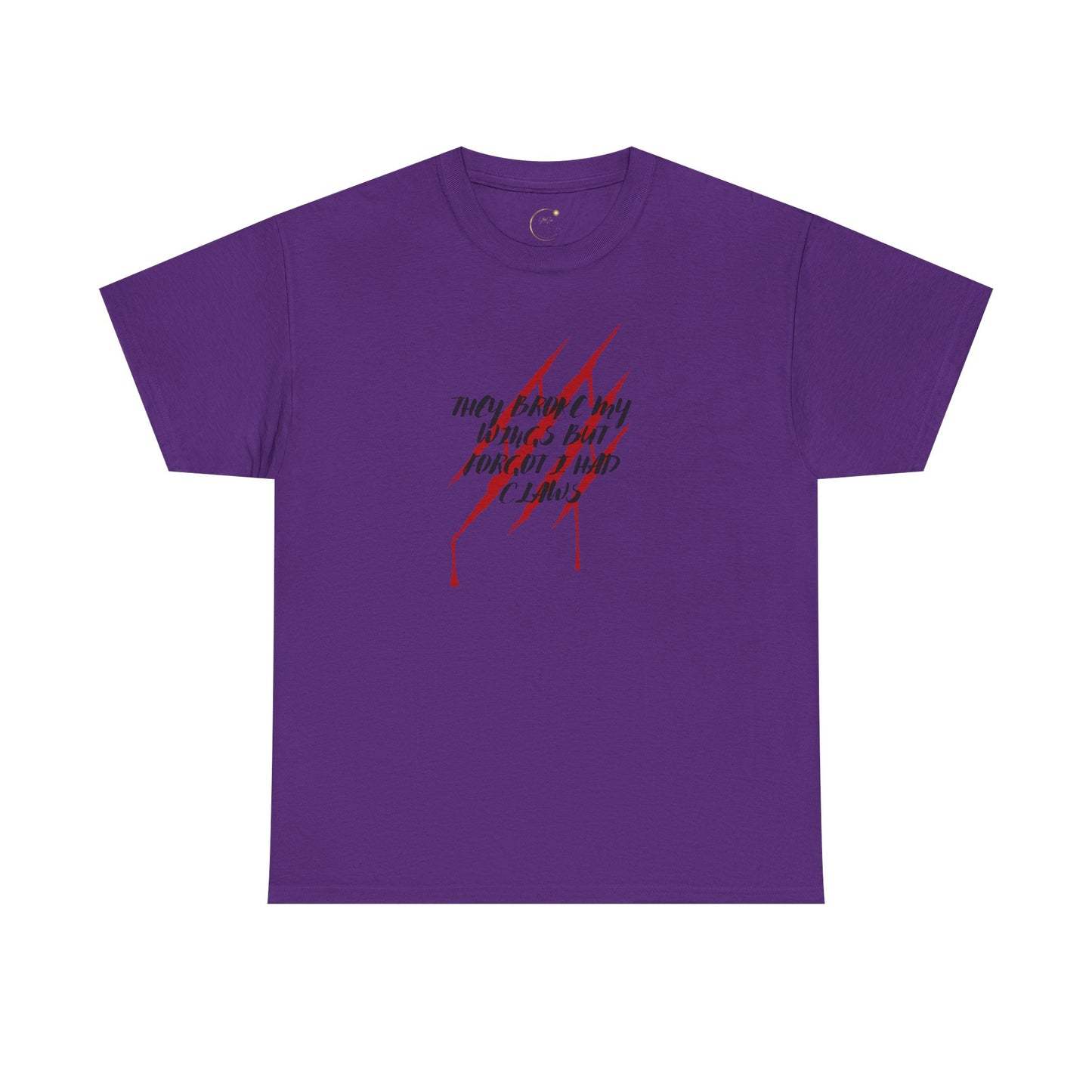 Unisex Heavy Cotton Tee- Broken Wings Claws