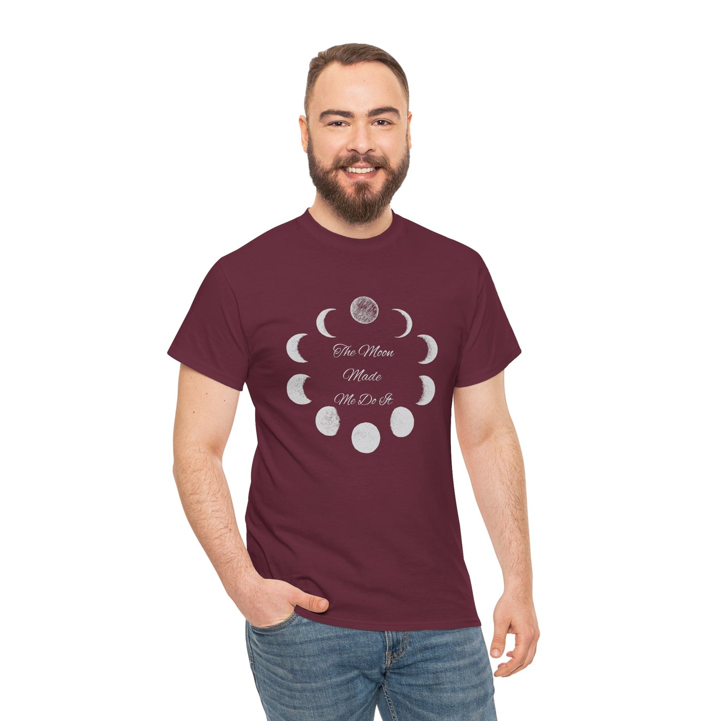 Unisex Heavy Cotton Tee-The Moon Made Me Do It